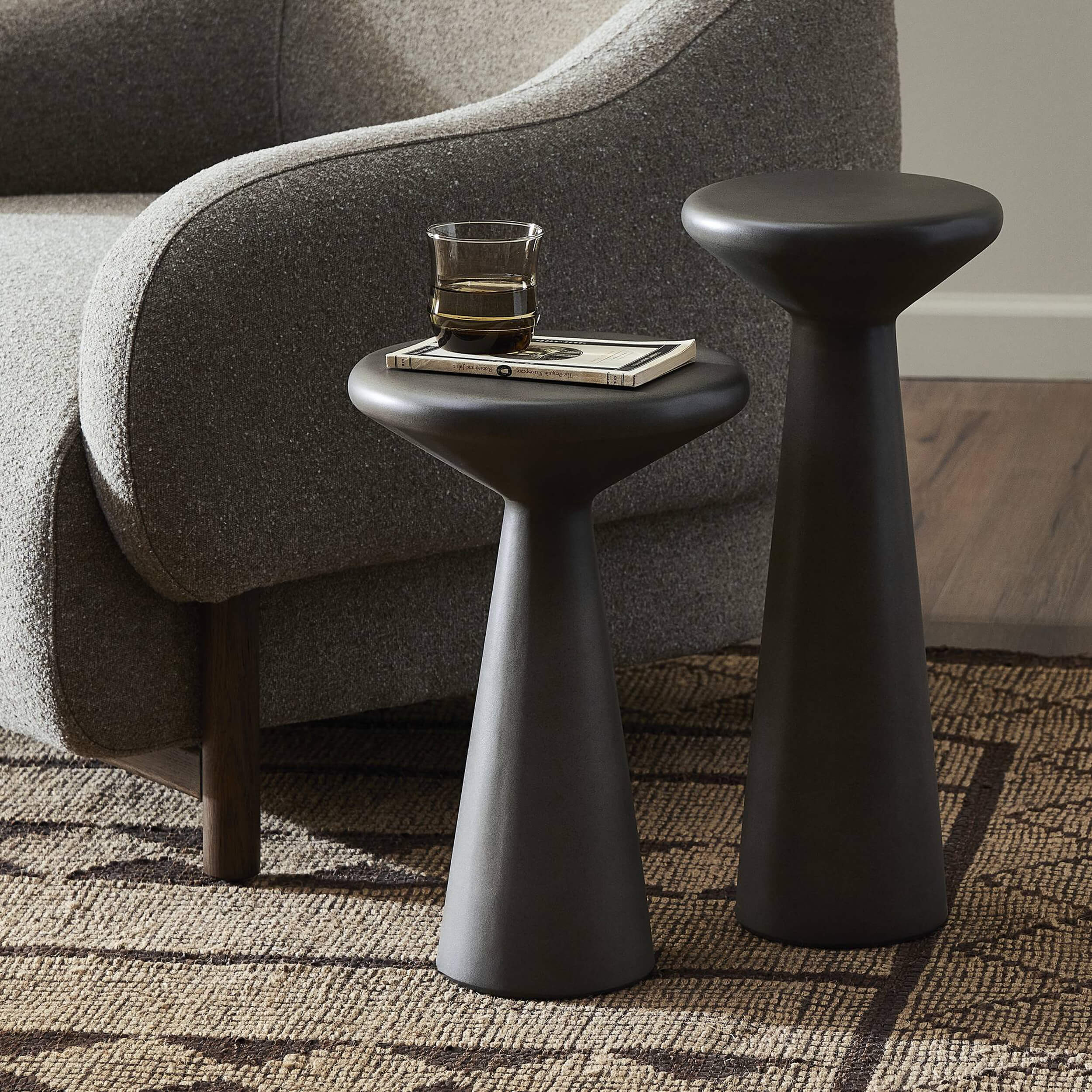 Ravine Accent Table, Dark Grey, Set of 2 by Four Hands - Image 5