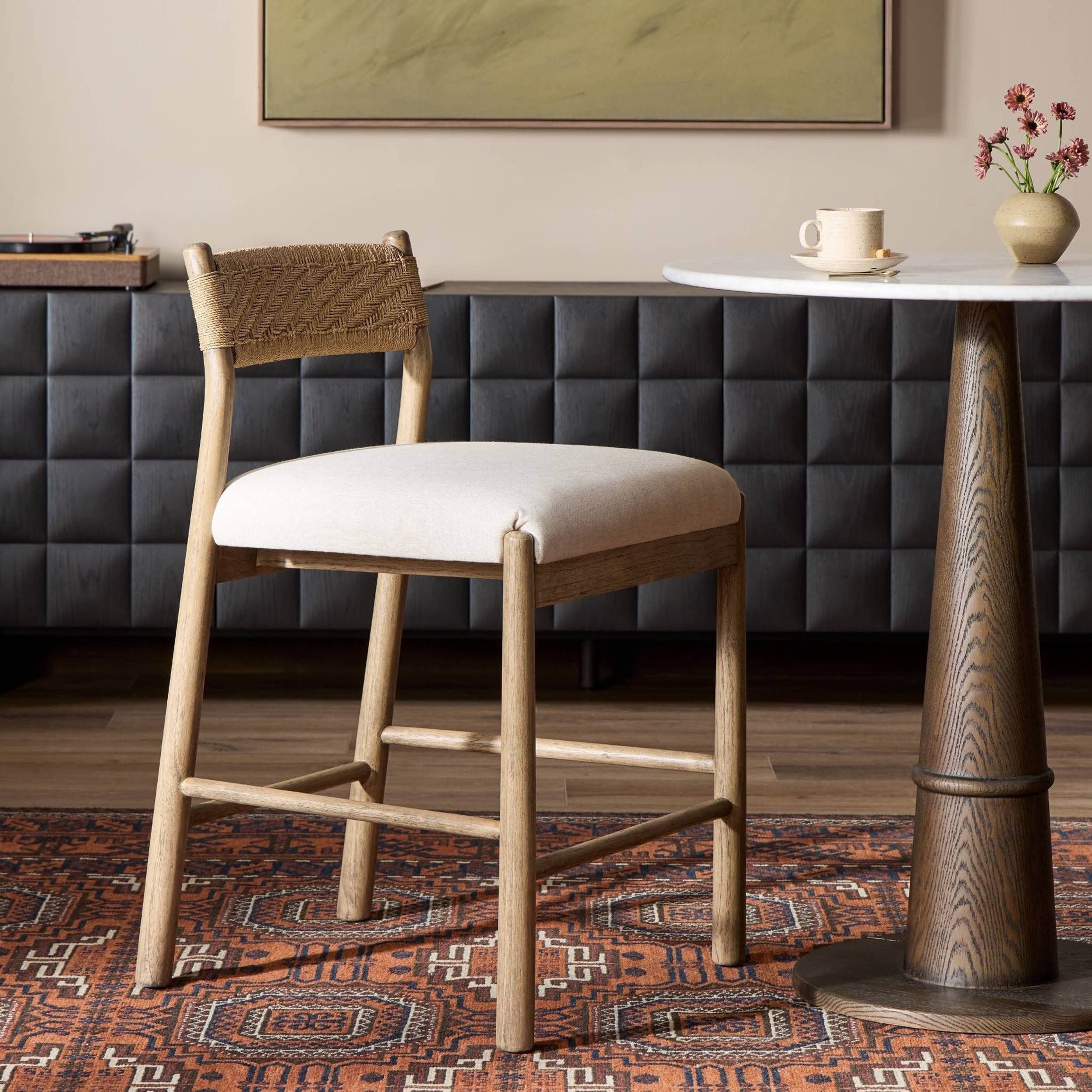 Raynor Bar & Counter Stool, Lynchart Sand by Four Hands - Image 7