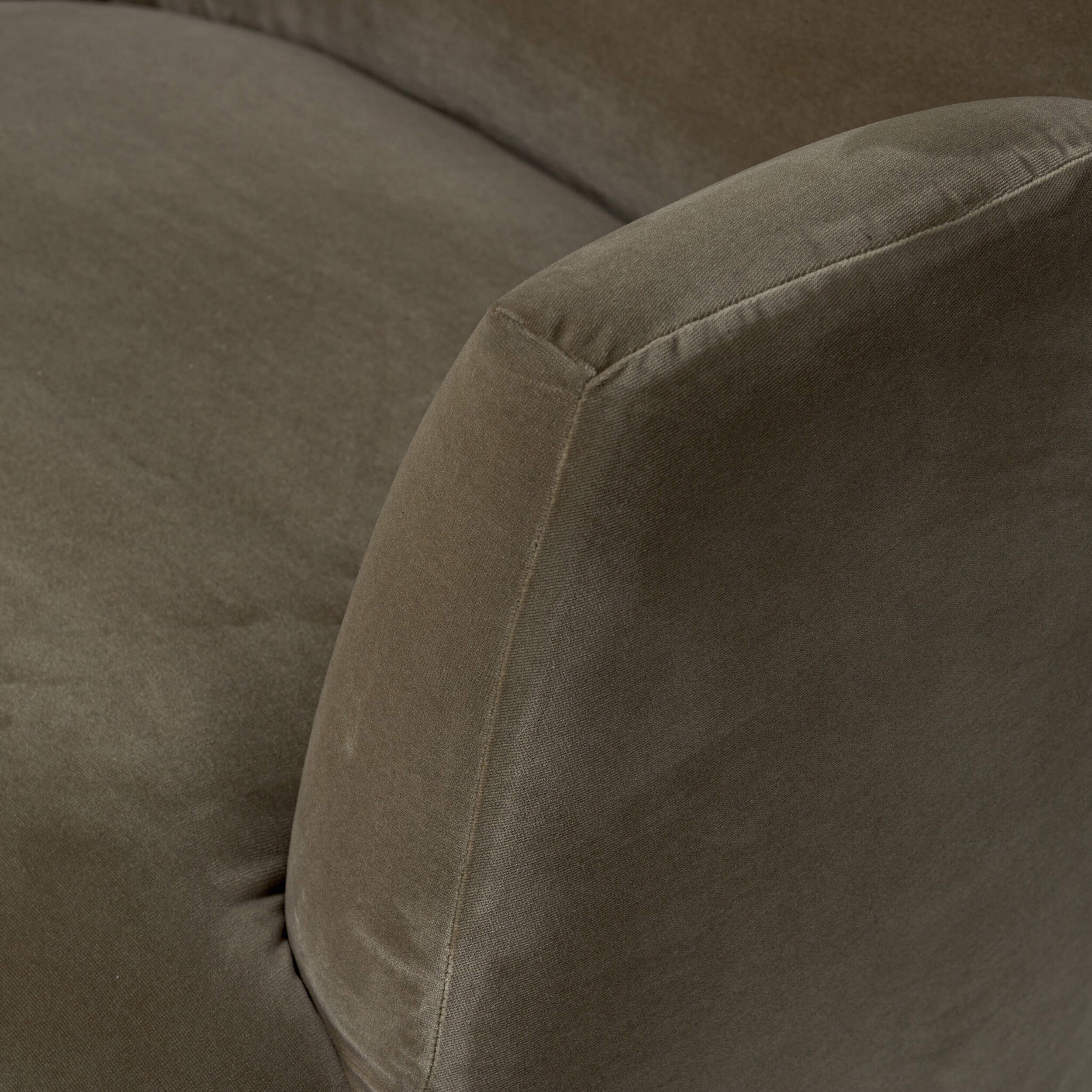 Reed Swivel Chair, Sapphire Khaki by Four Hands - Image 4
