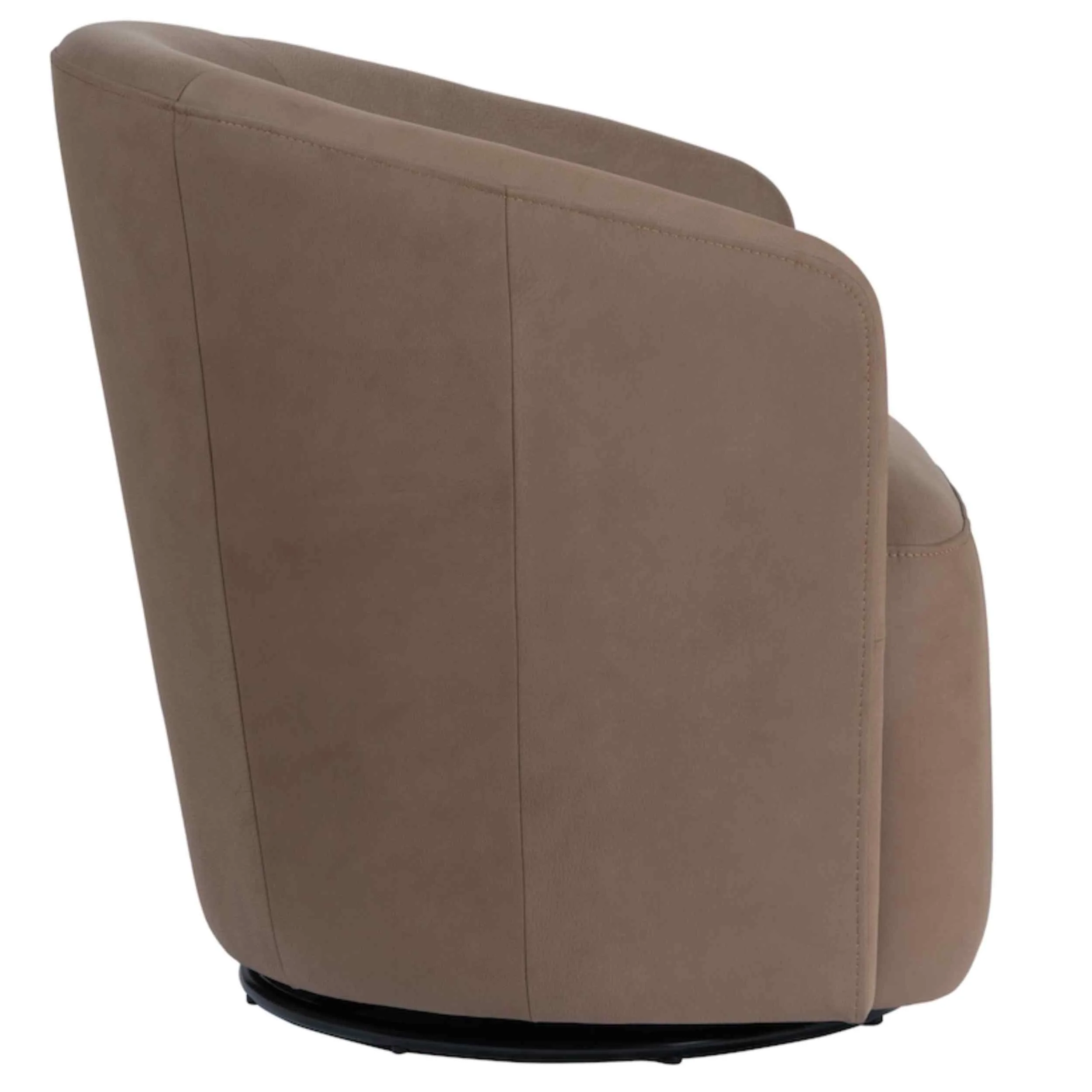 Reed Swivel Chair, Smoked Mushroom - Image 3