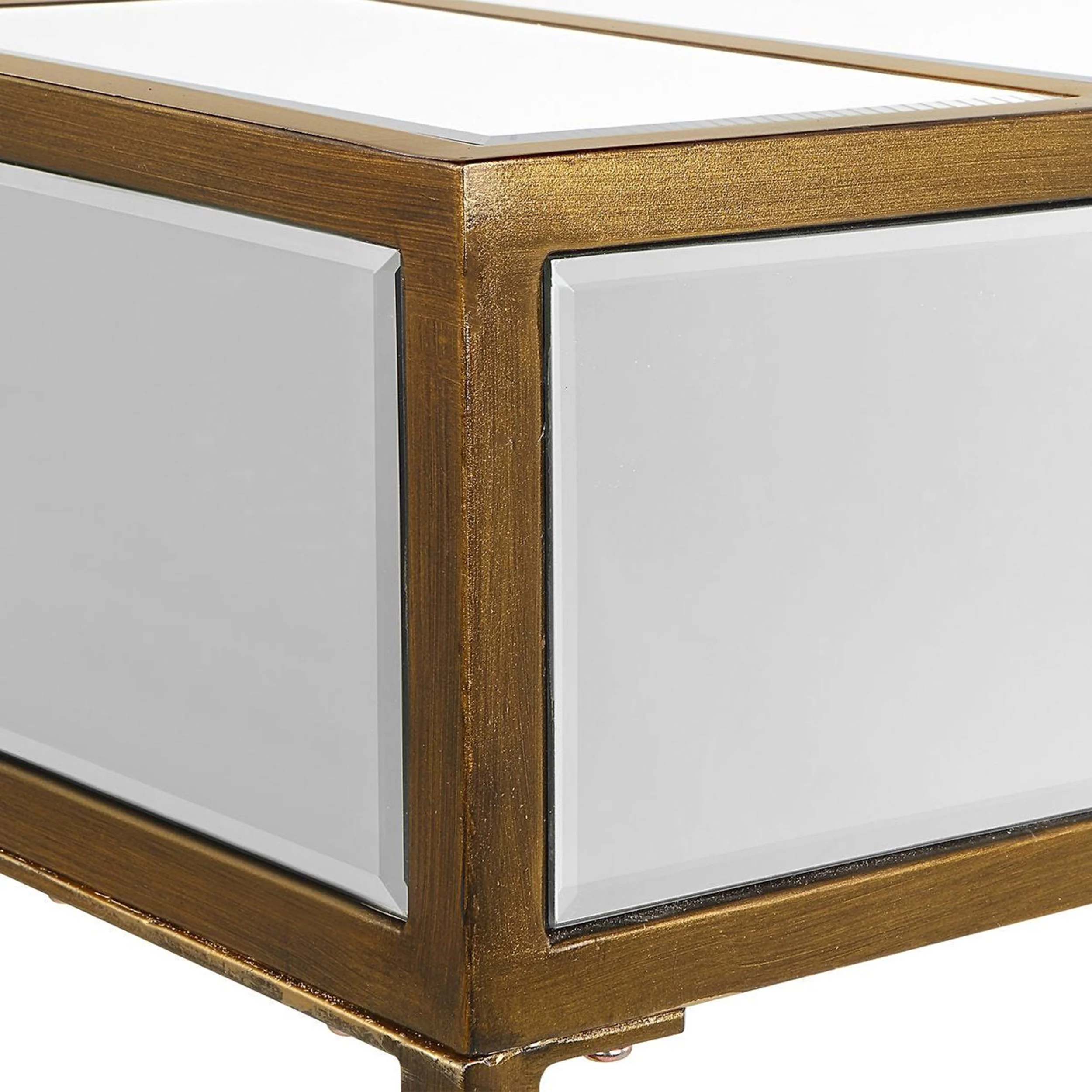 Reflect Console Table, Aged Gold - Image 4