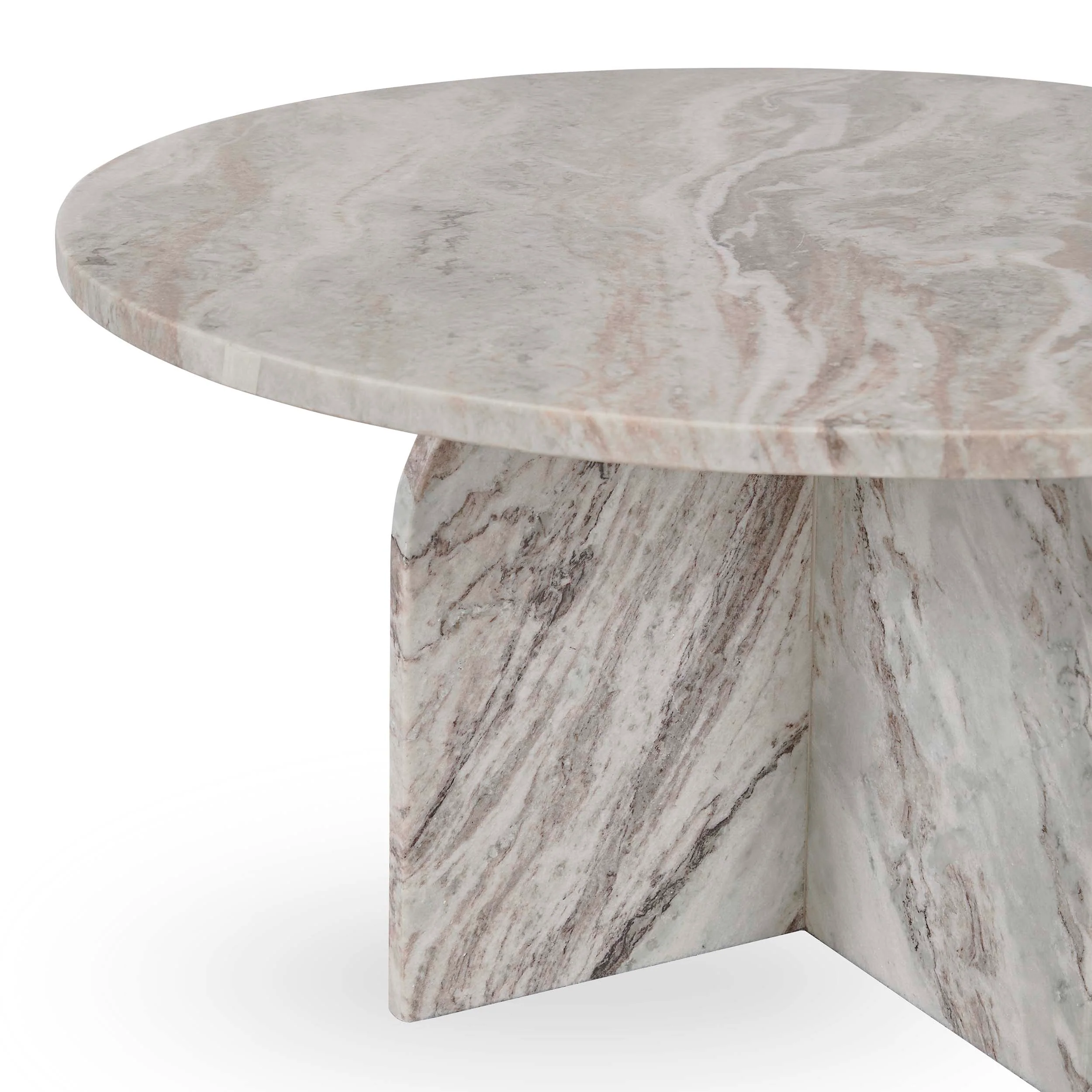 Reilly Round Coffee Table, Rusty Gray - Image 5