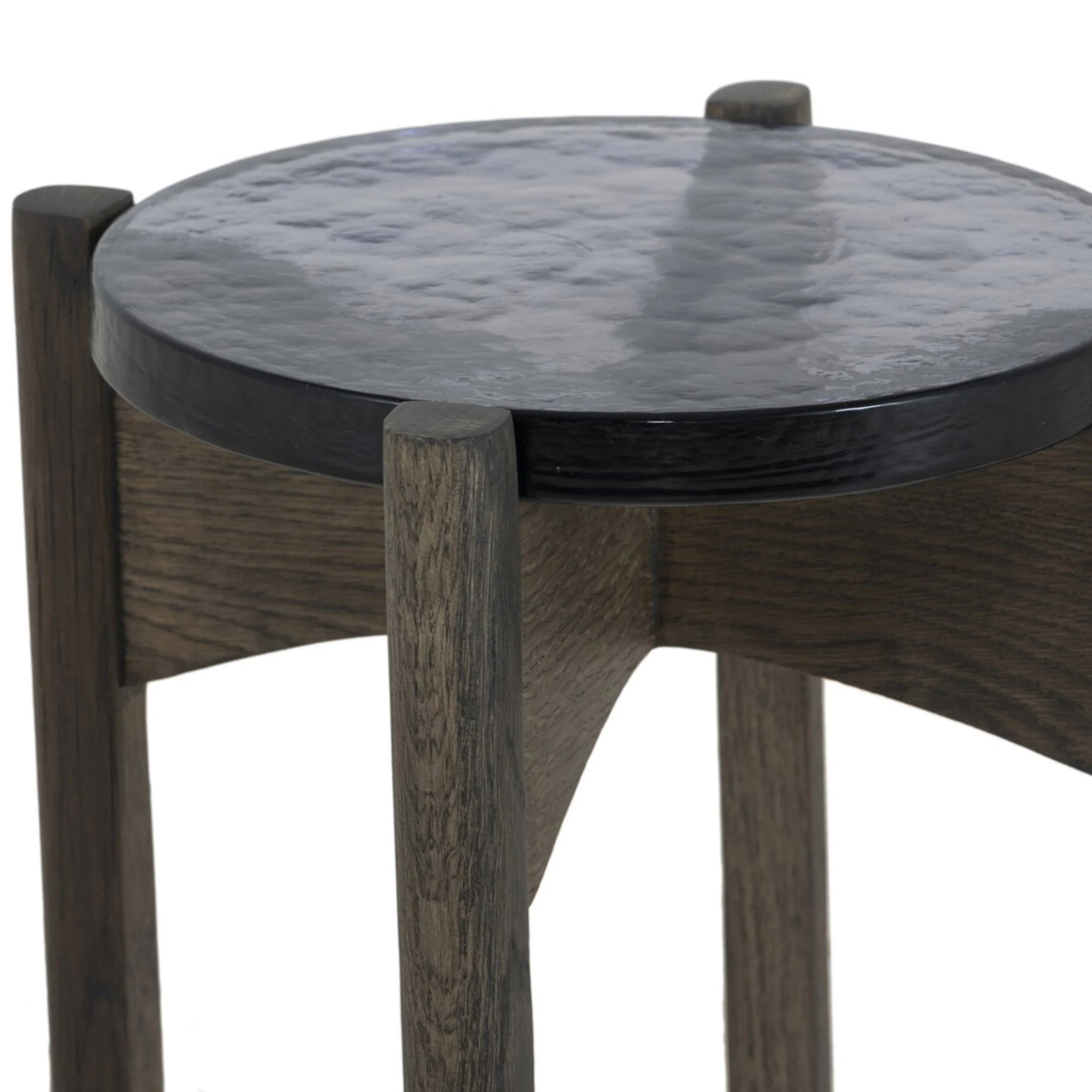 Relo End Table, Grey Cast Glass by Four Hands - Image 4