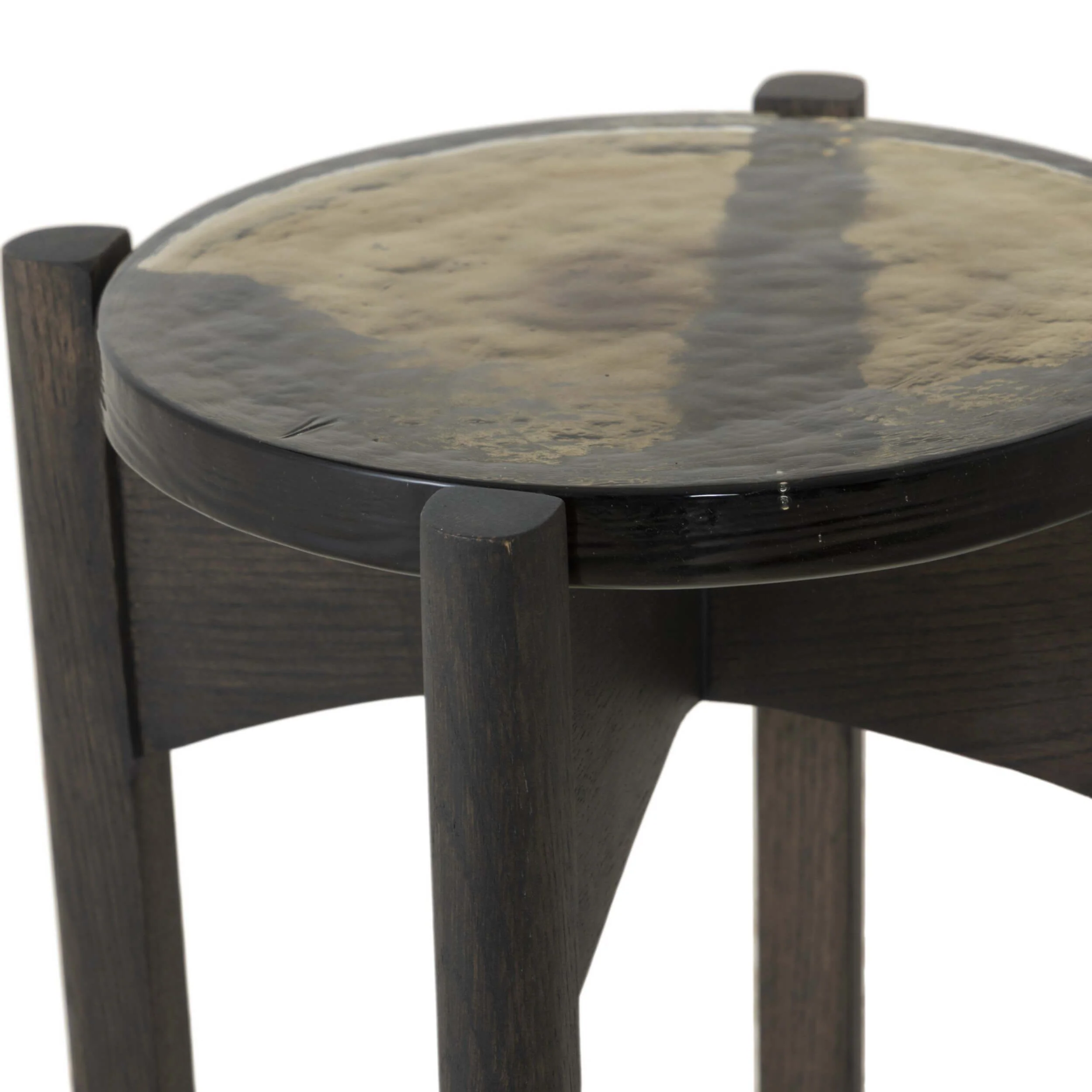 Relo End Table, Olive Cast Glass by Four Hands - Image 3