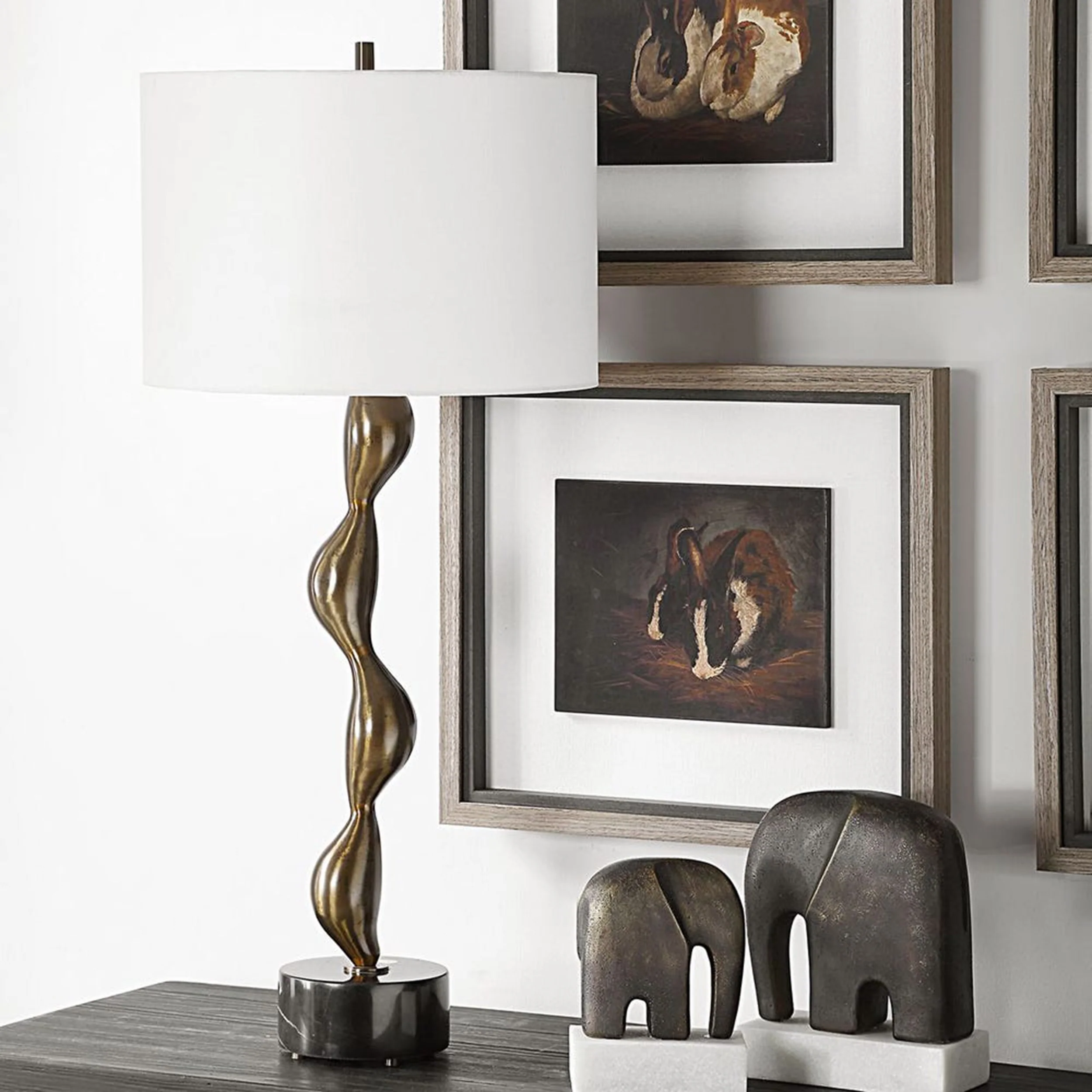 Remolino Table Lamp, Warm Bronze - Image 5