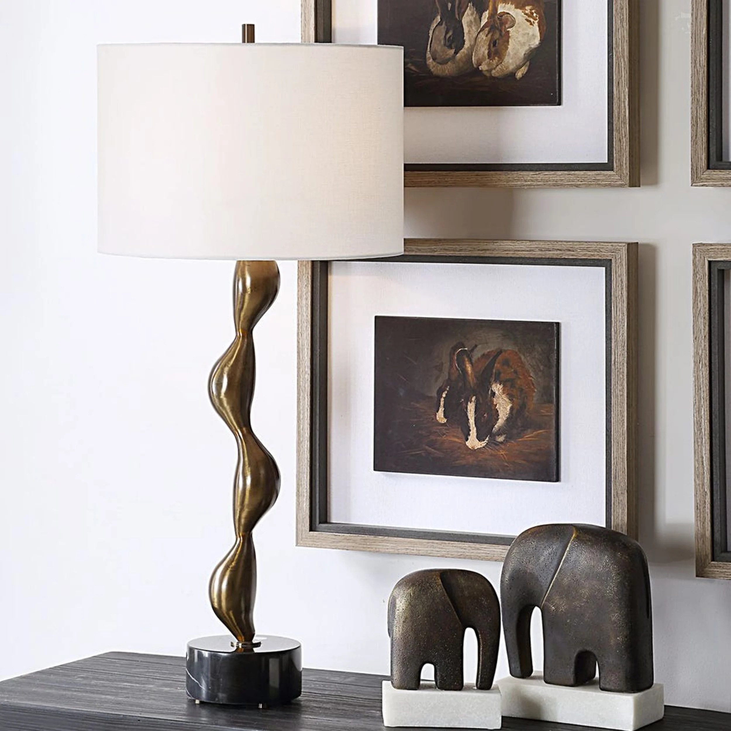 Remolino Table Lamp, Warm Bronze - Image 6
