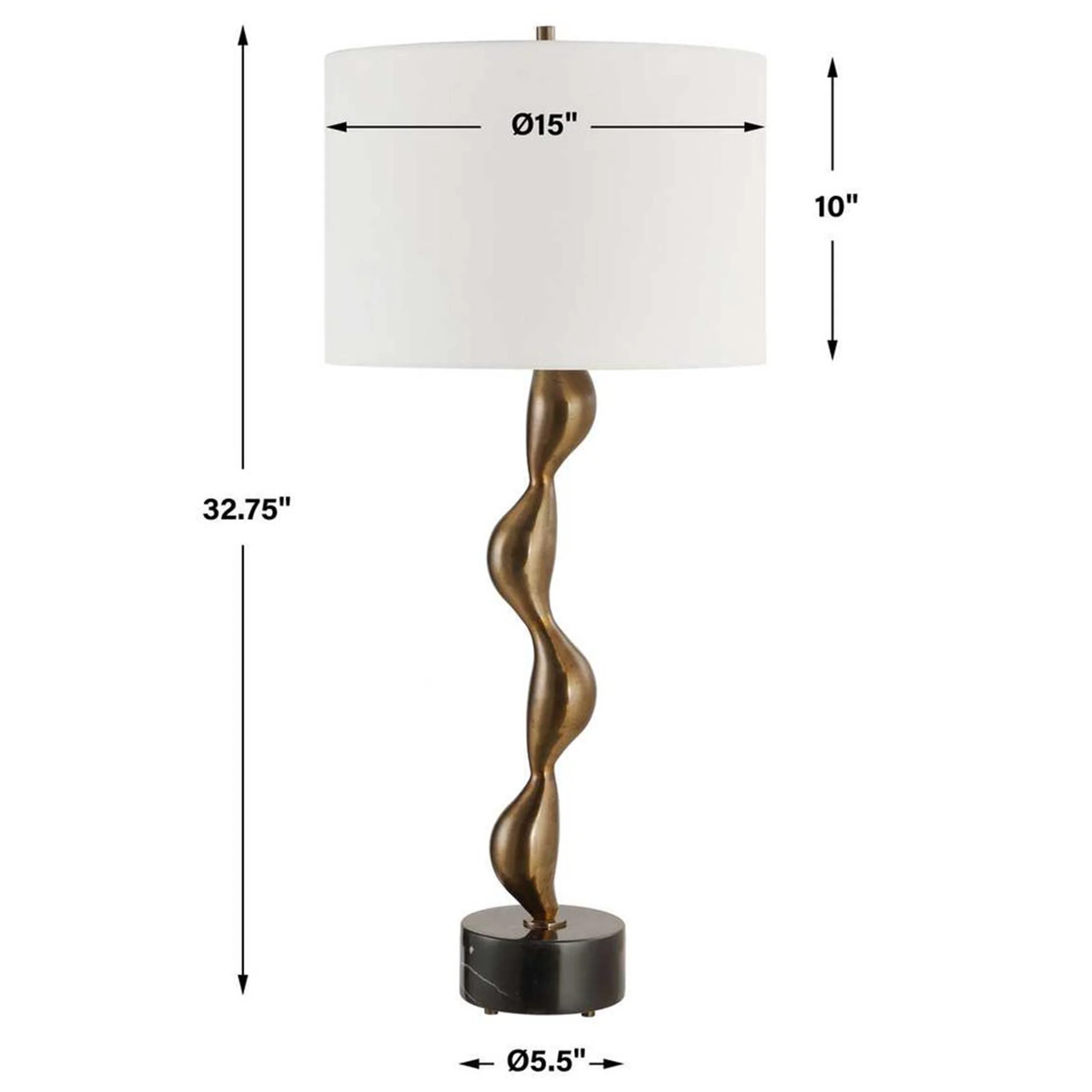 Remolino Table Lamp, Warm Bronze - Image 7