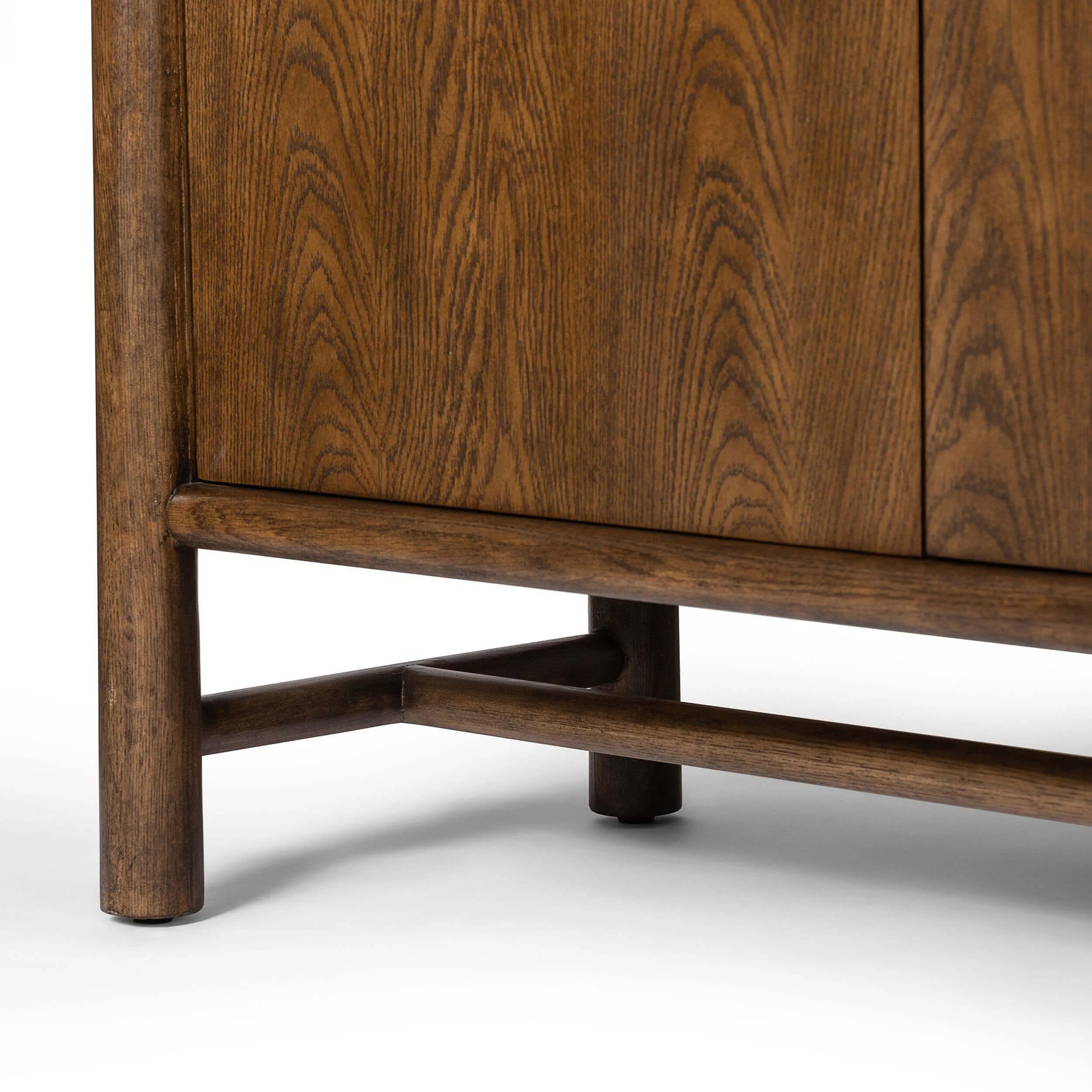 Renaud 3-Door Cabinet, Dark Toasted Oak by Four Hands - Image 4