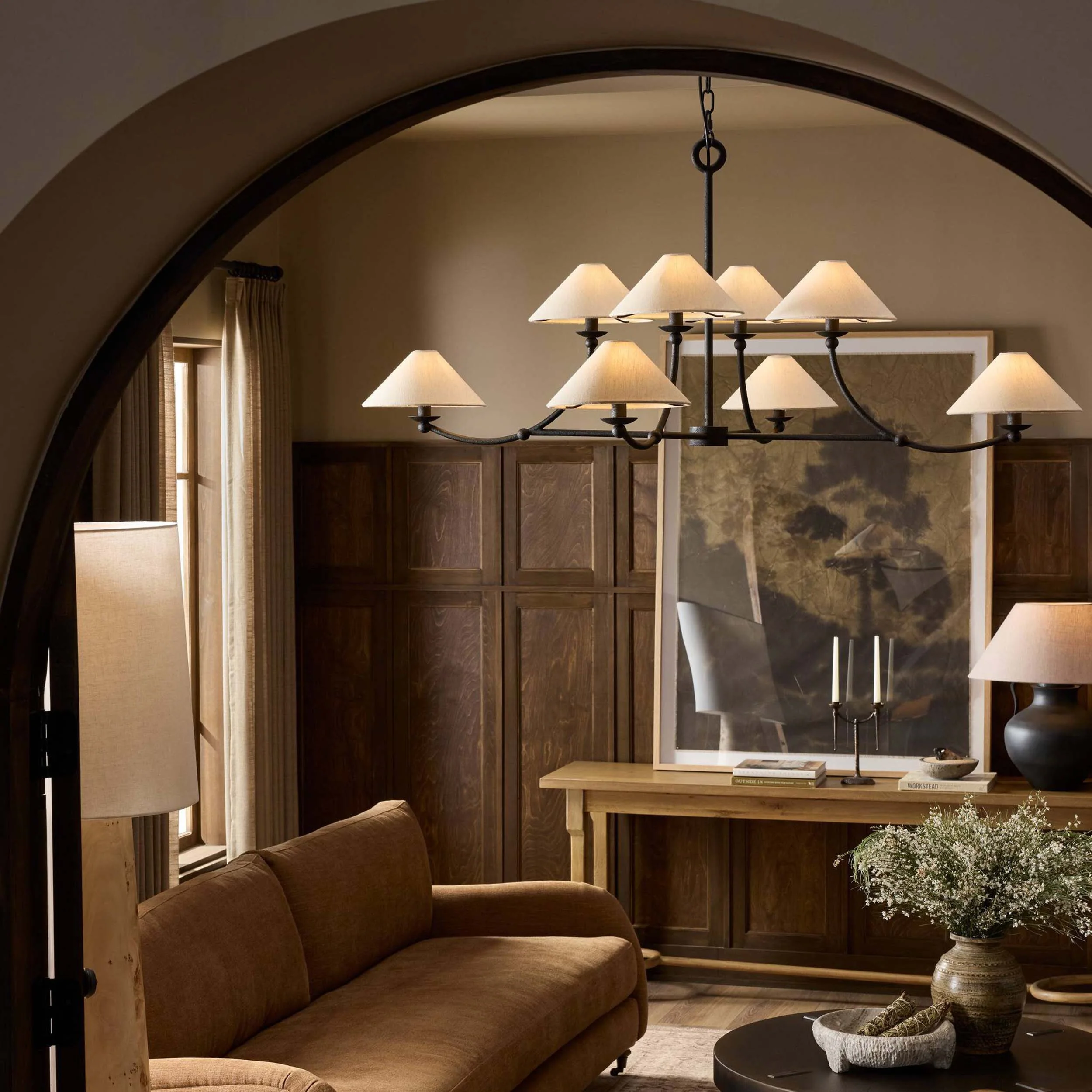 Renzo Chandelier, Black by Amber Lewis x Four Hands - Image 8