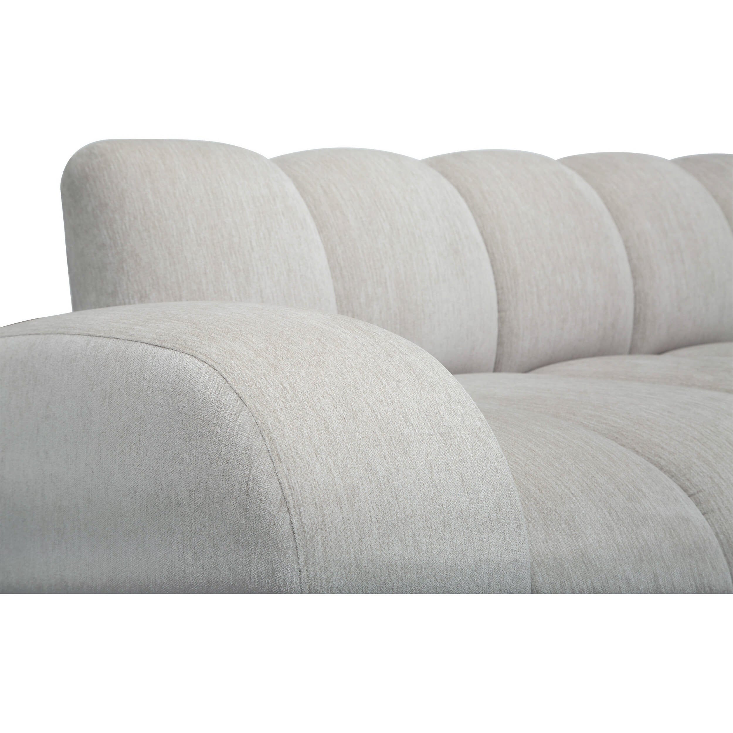 Renzo Sectional, Synergy Oatmeal - Image 4