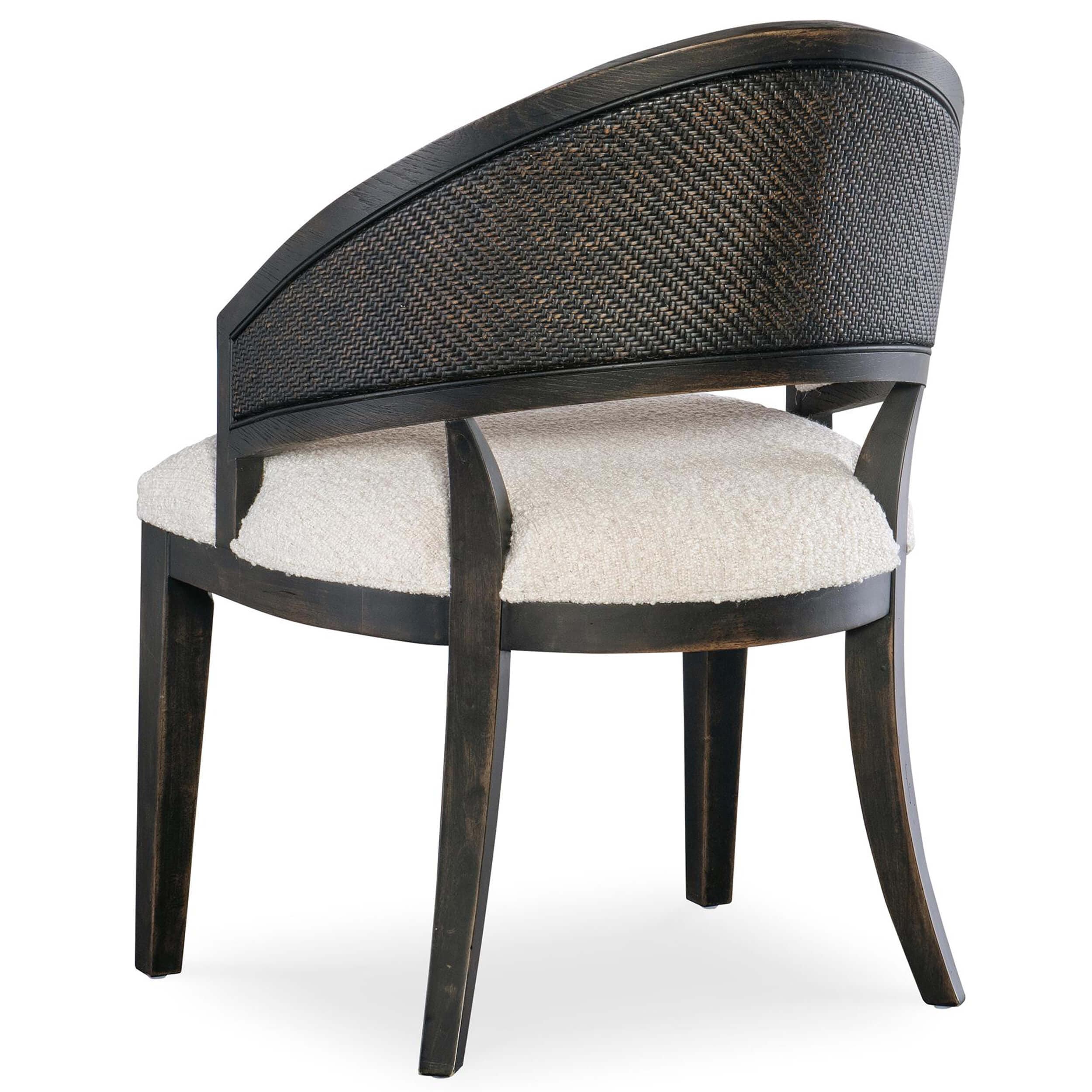 Retreat Cane Barrel Back Chair, Black Sand, Set of 2 - Image 2