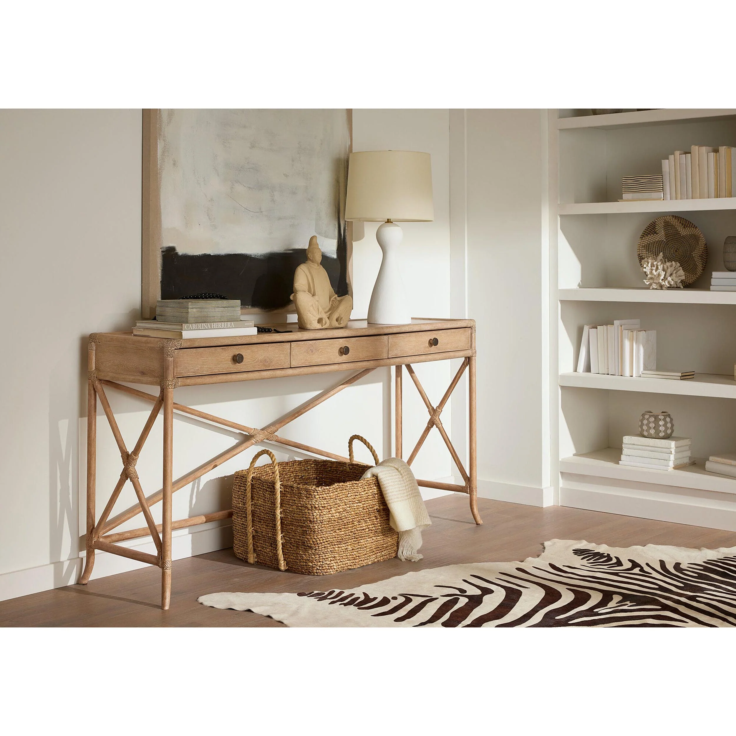 Retreat Pole Rattan Console, Dune - Image 5