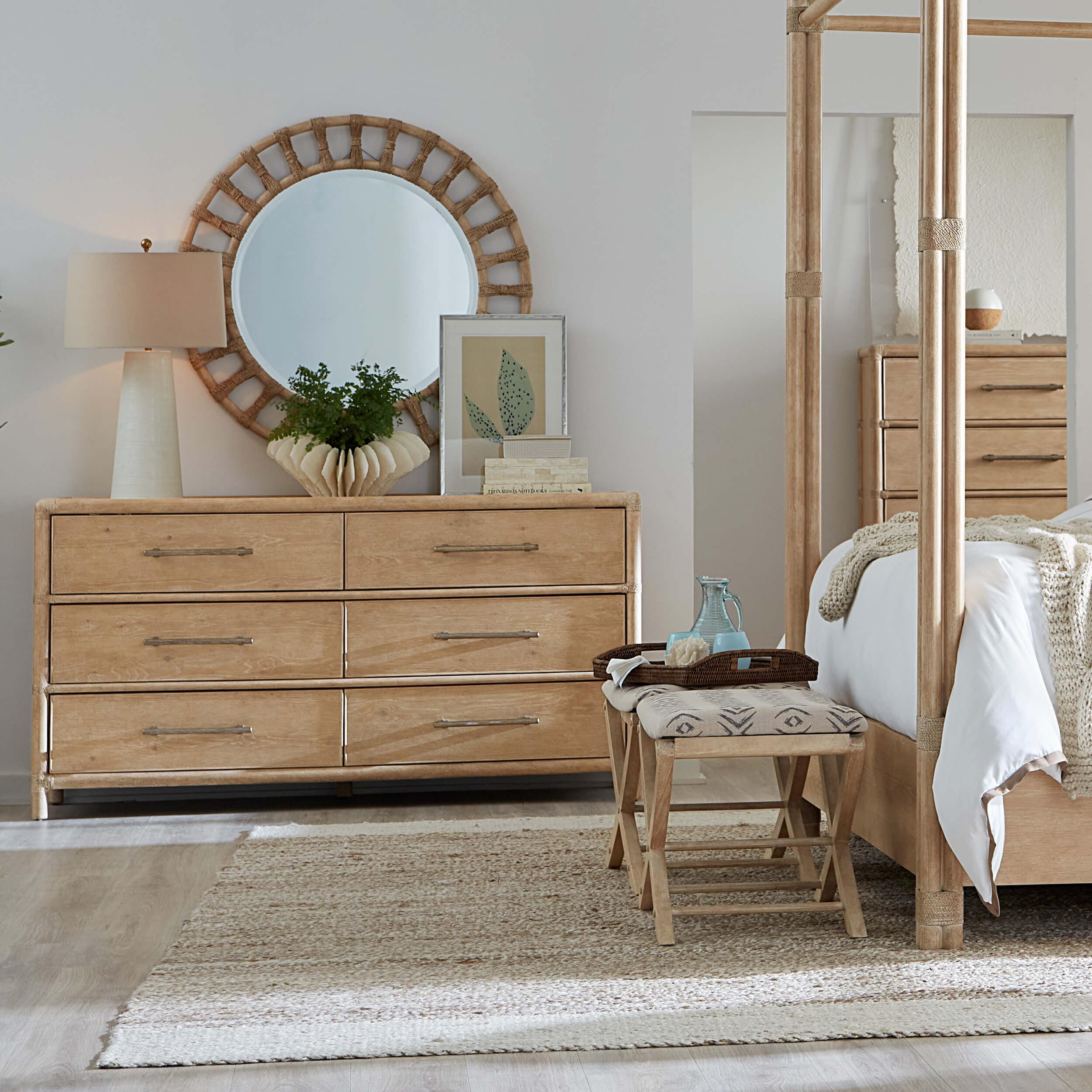 Retreat Pole Rattan Dresser, Dune - Image 5