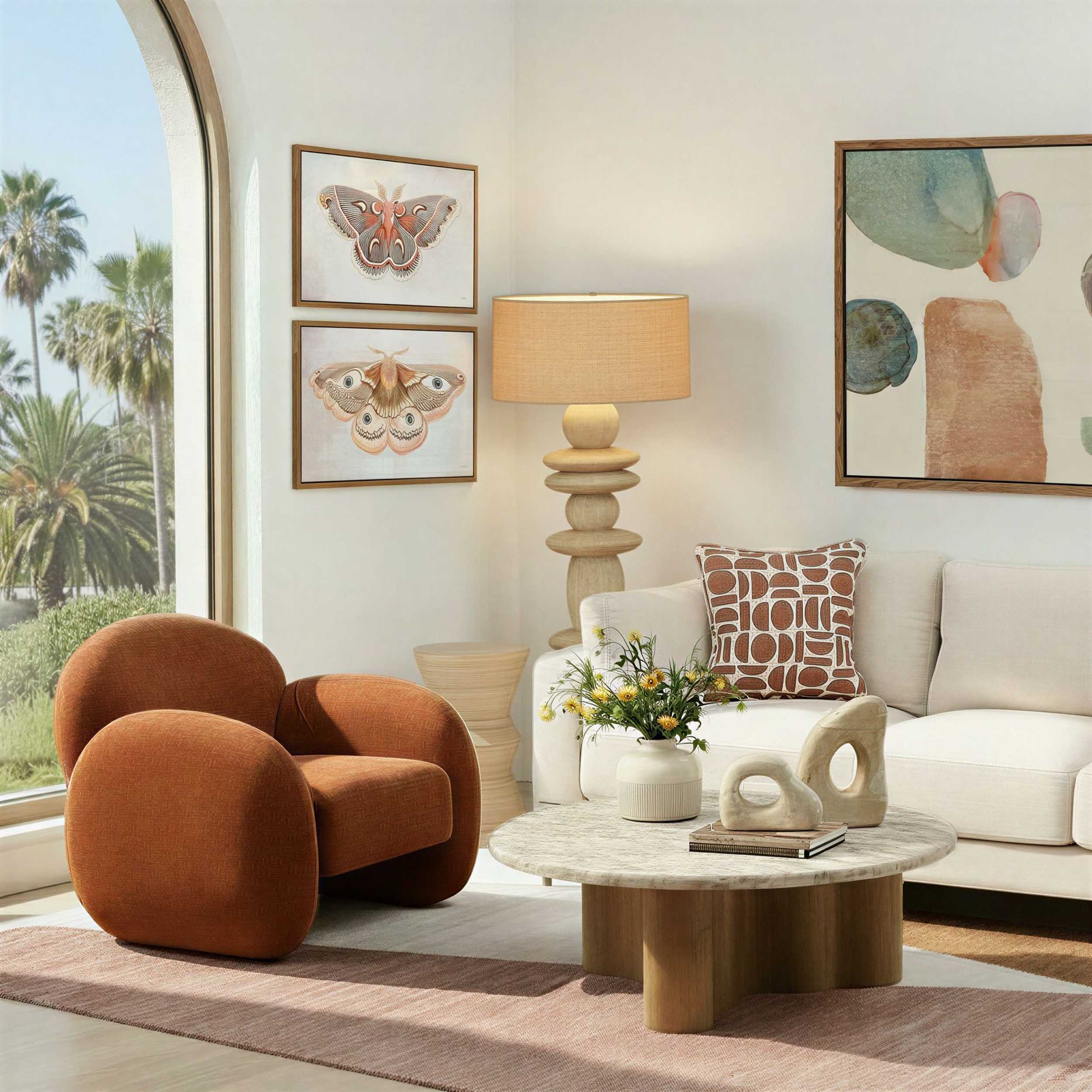Reyan Coffee Table, Beige - Image 6