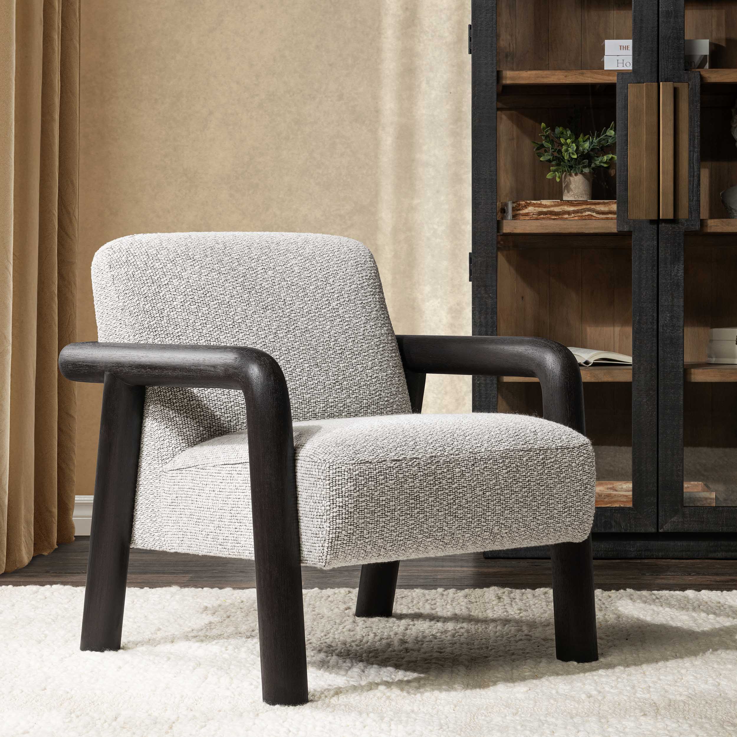 Reyna Chair, Black/White - Image 6