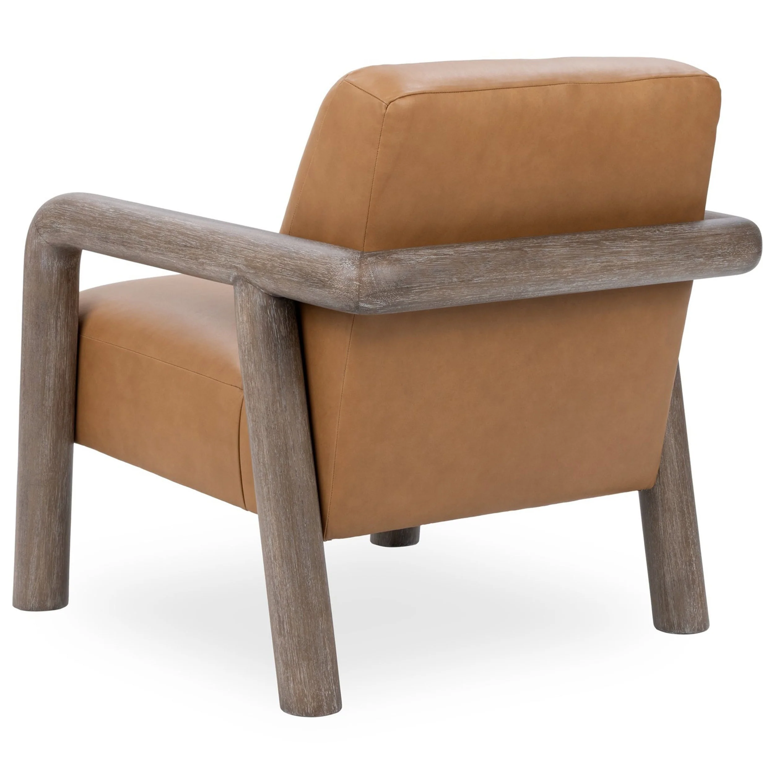 Reyna Leather Accent Chair, Tan - Image 4