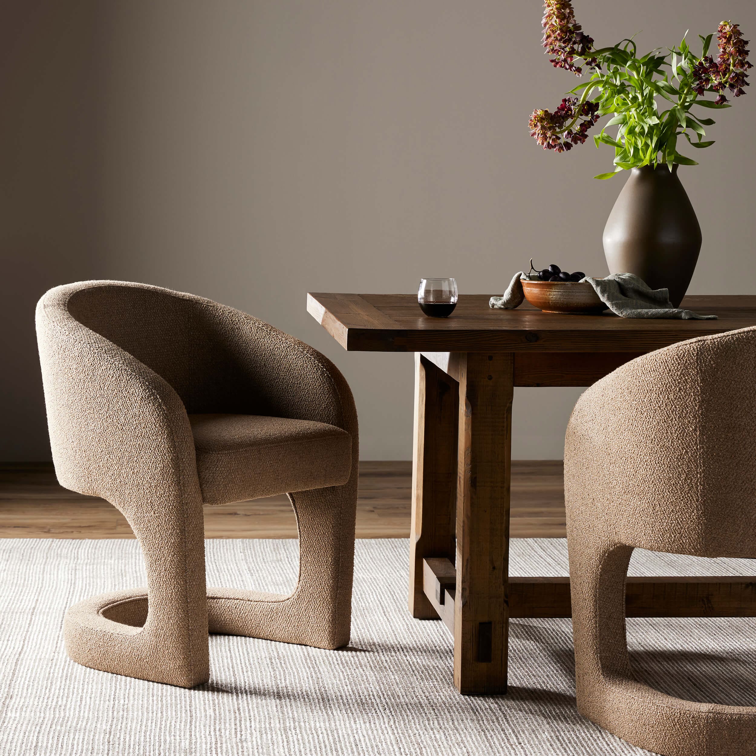 Reynold Dining Arm Chair, Heron Sand by Four Hands - Image 5