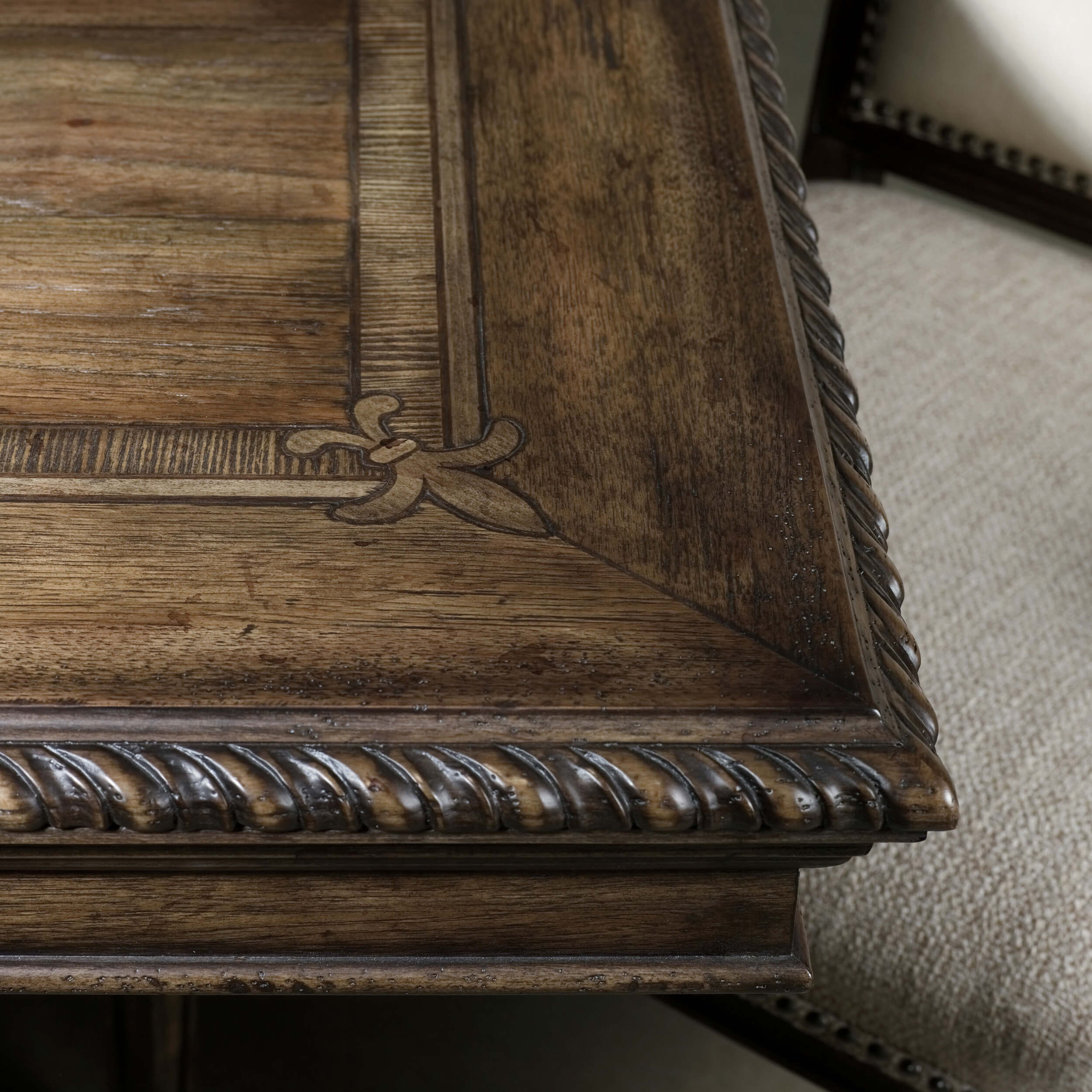 Rhapsody Rectangular Dining Table, Rustic Walnut - Image 3