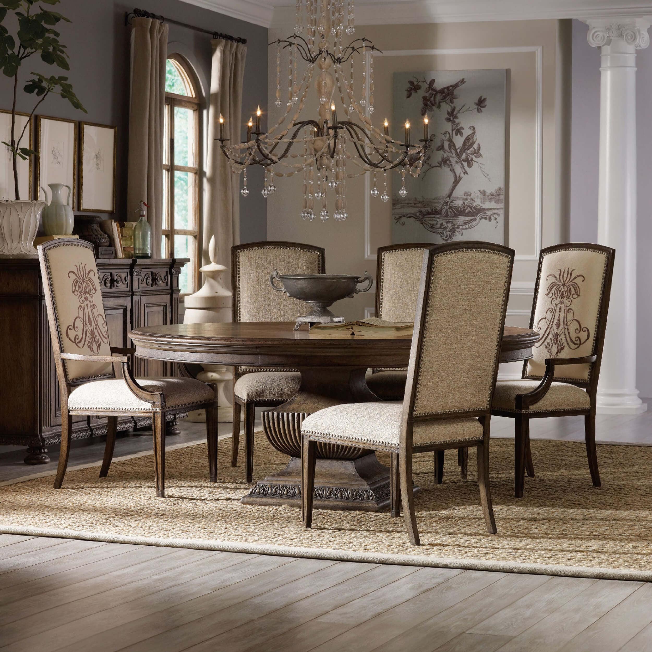 Rhapsody Round Dining Table, Rustic Walnut - Image 3