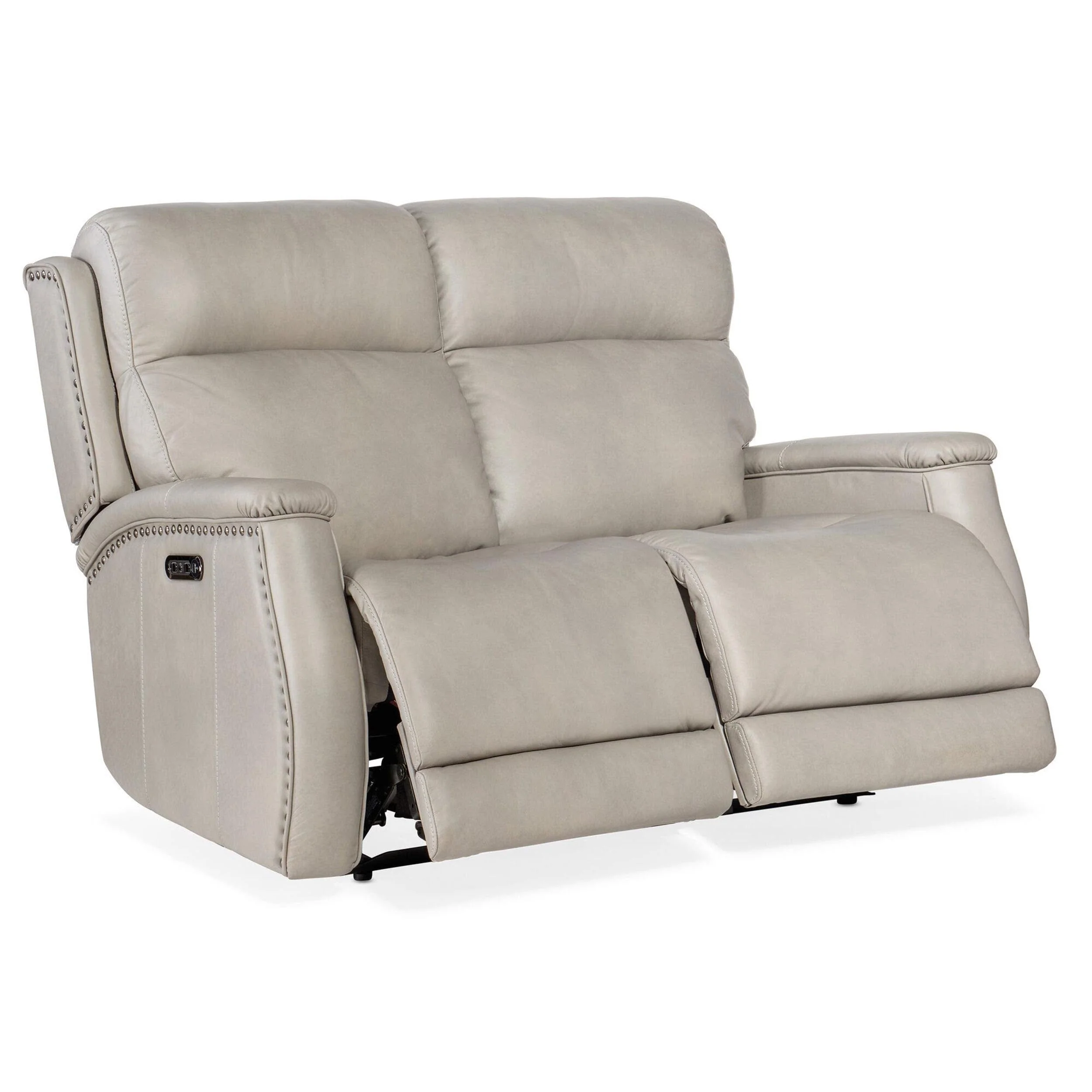 Rhea Leather Zero Gravity Power Recline Loveseat, Sahara Ash - Image 4