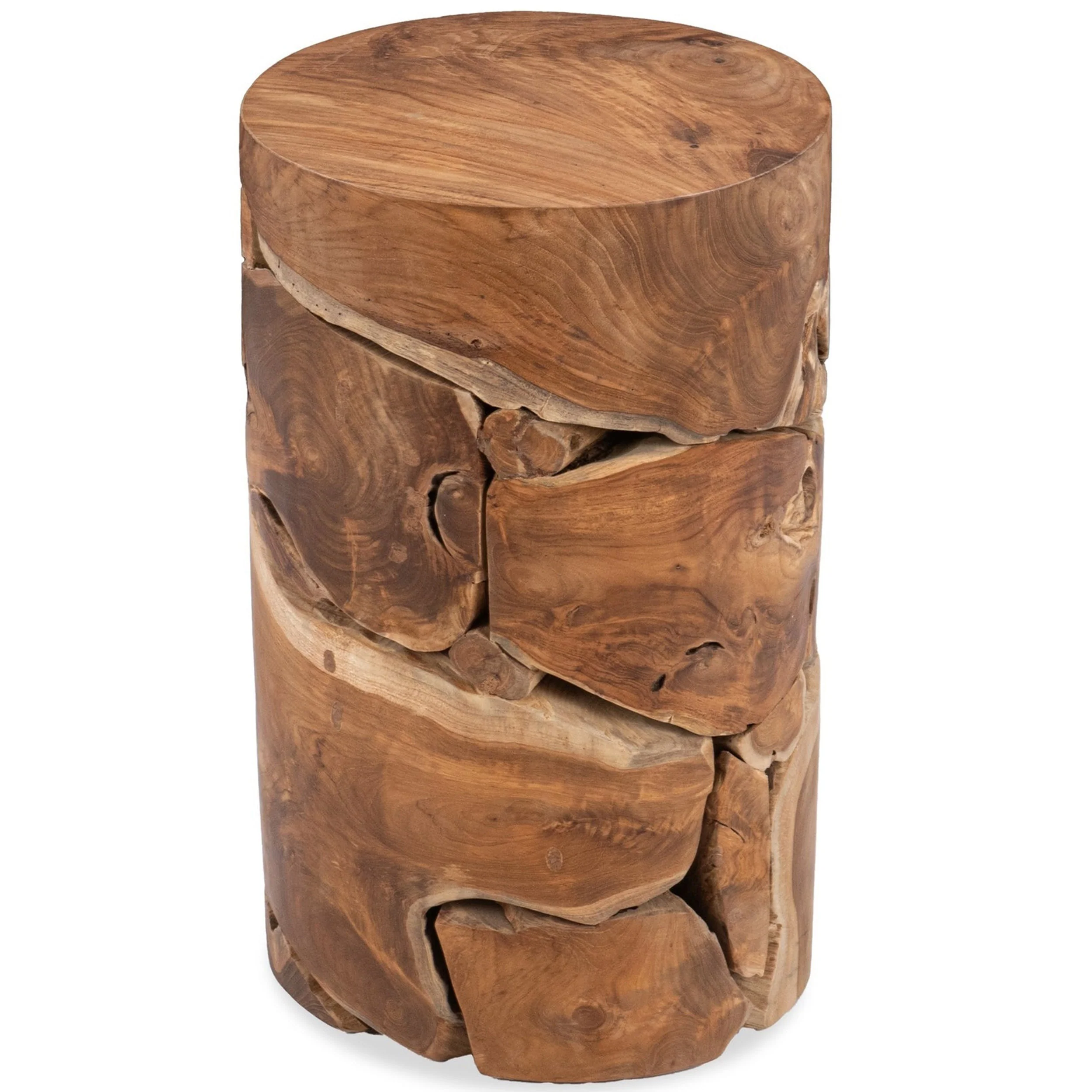 Rhea Round Accent Table, Natural - Image 2