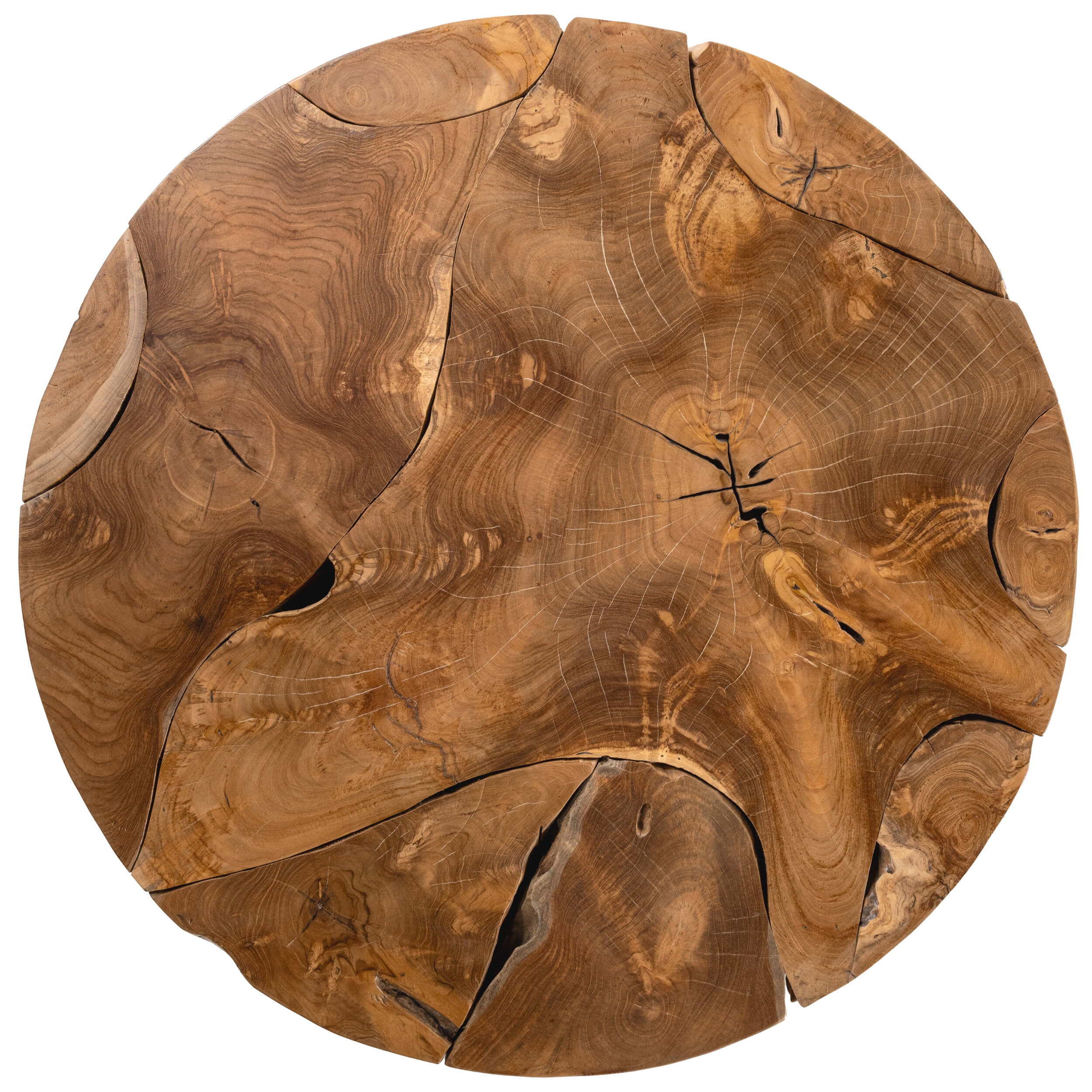 Rhea Round Coffee Table, Natural - Image 3