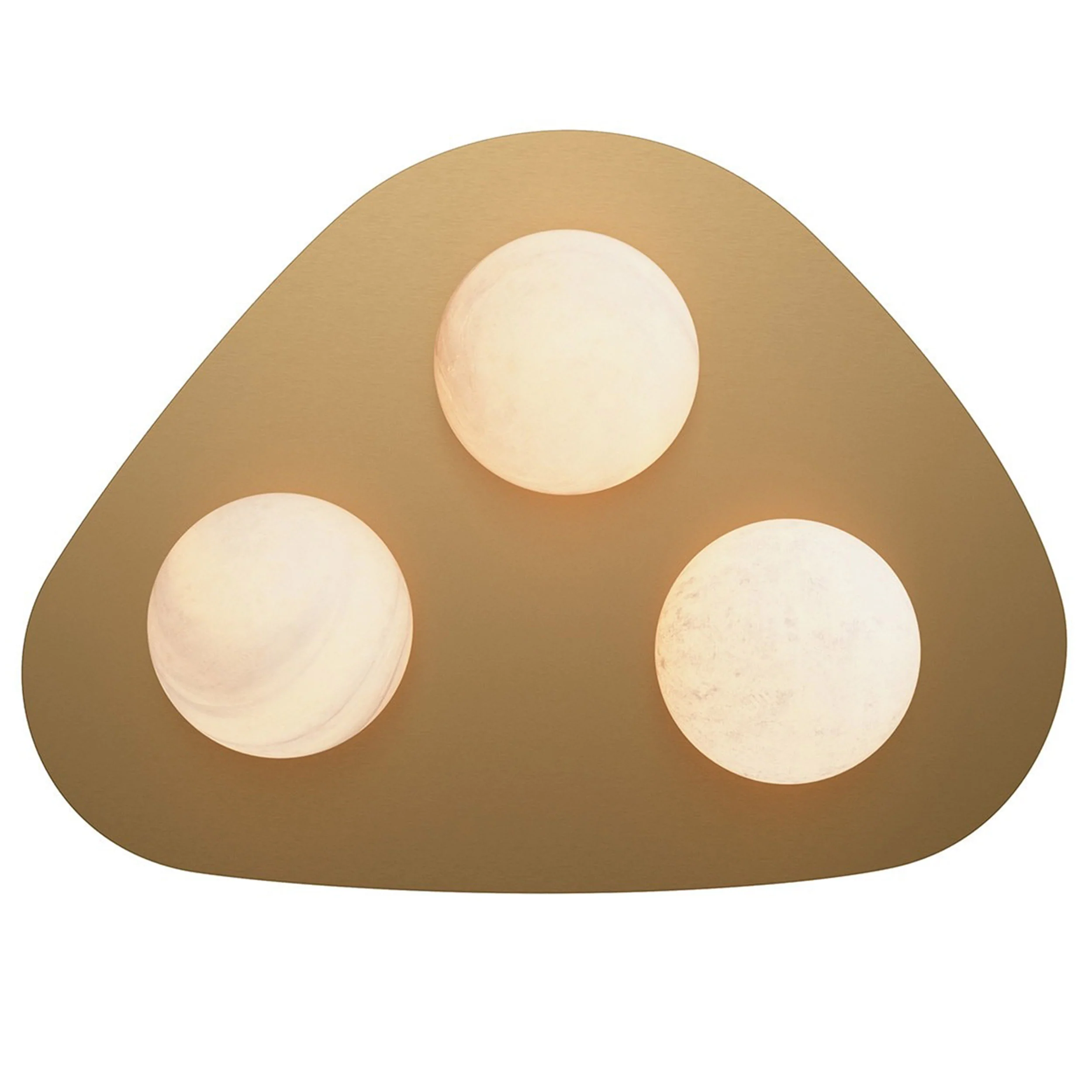 Rhoads Flush Mount, Natural Brass