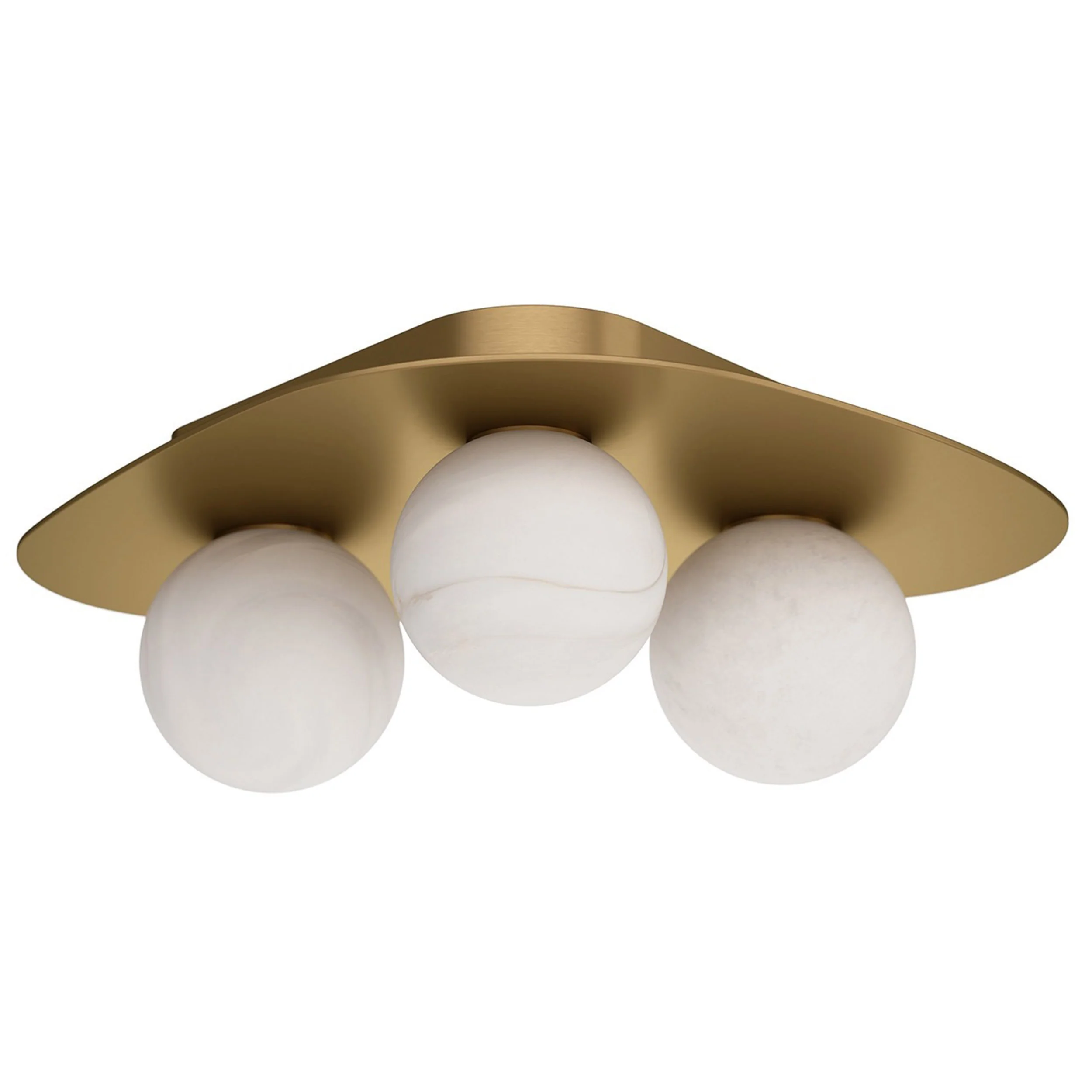 Rhoads Flush Mount, Natural Brass - Image 2