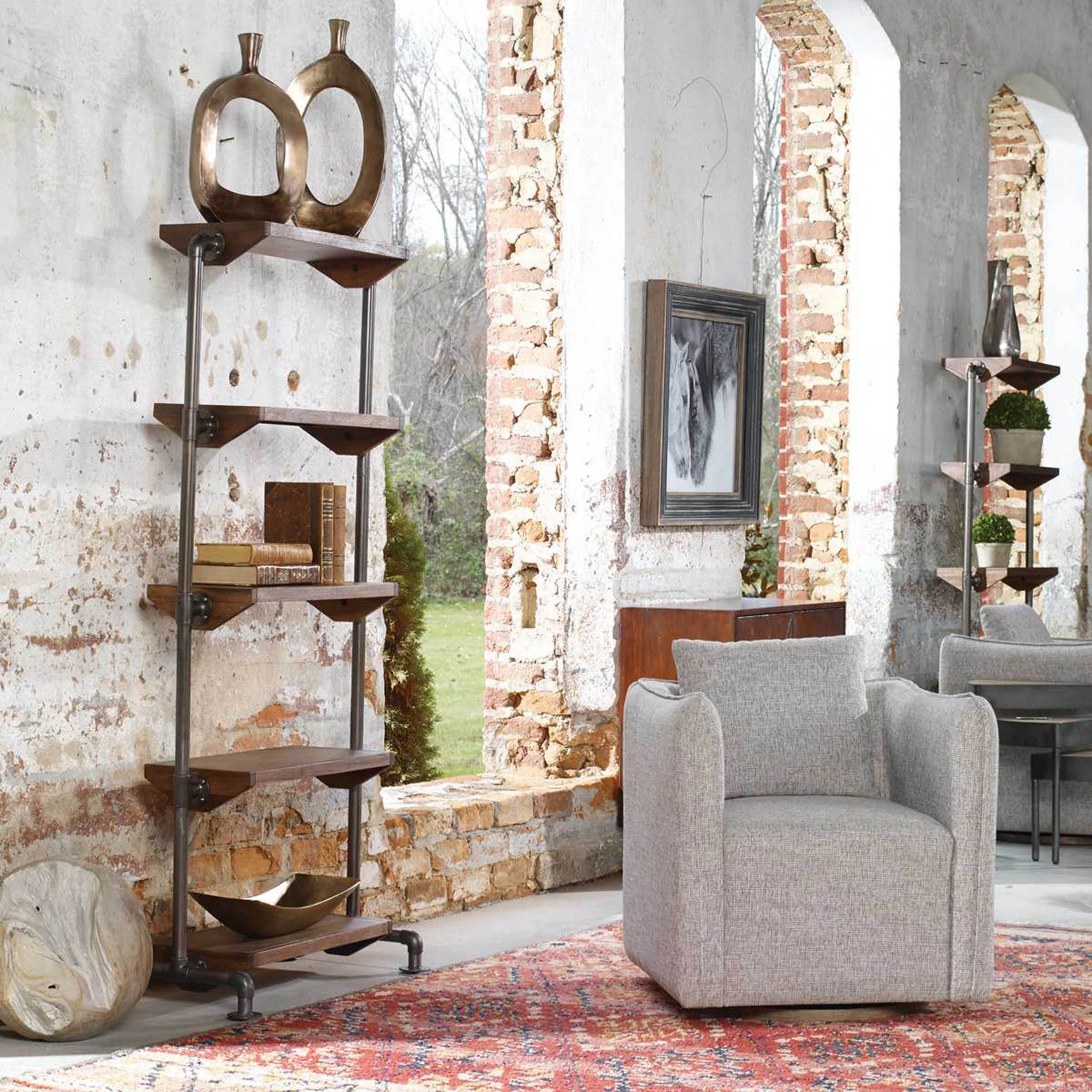Rhordyn Etagere, Aged Gunmetal - Image 5