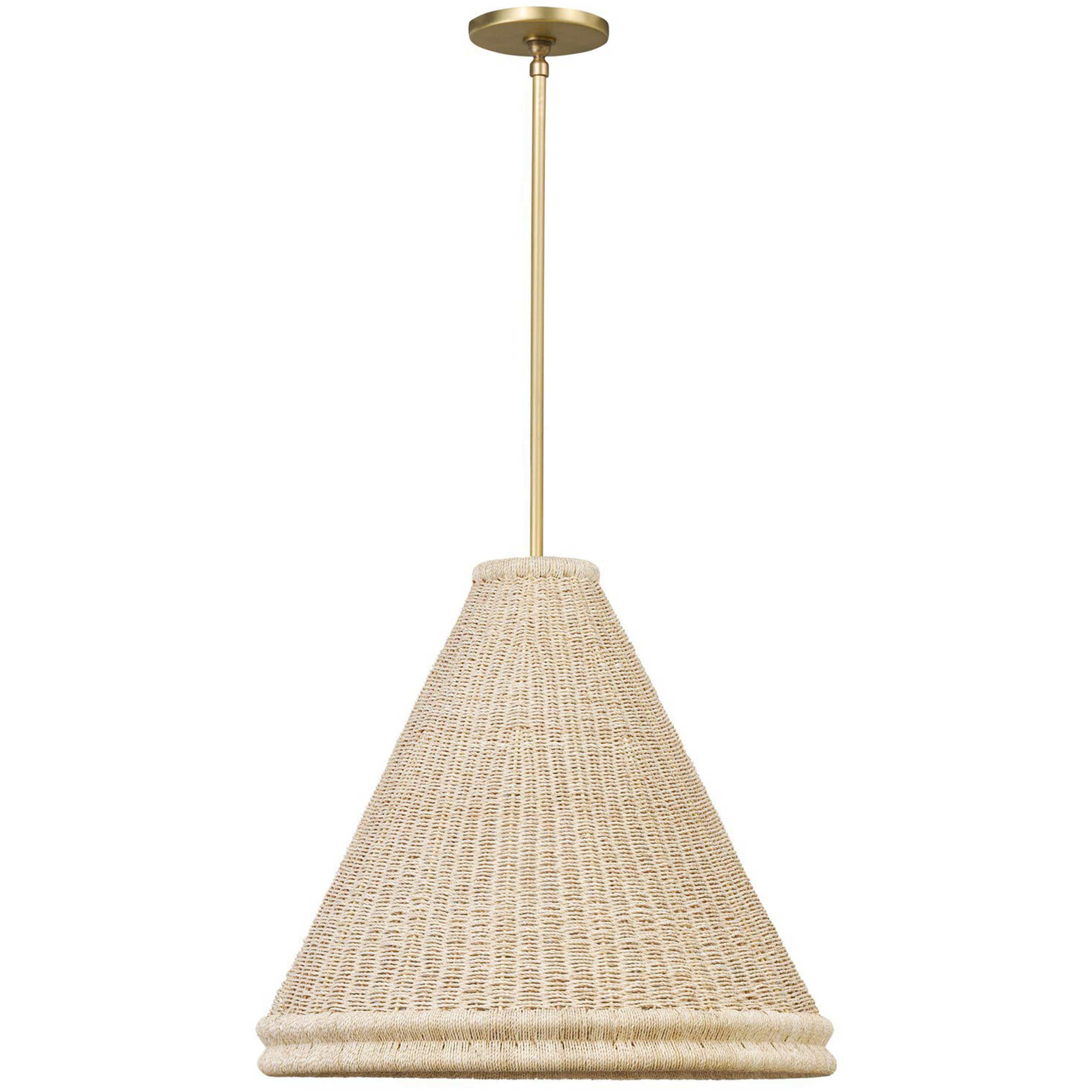 Riata Pendant, Aged Brass by Four Hands