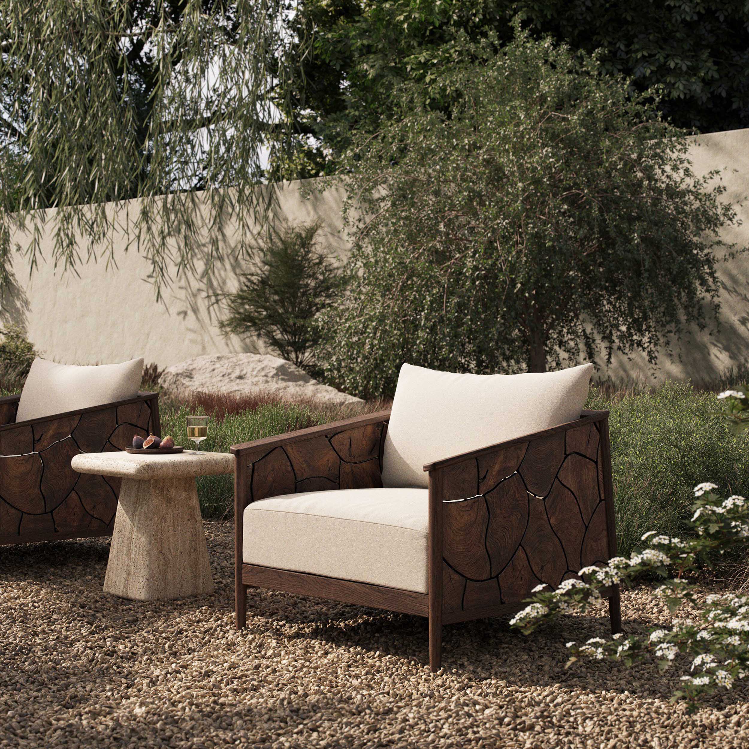 Ridge Outdoor Chair, Alessi Linen by Four Hands - Image 7
