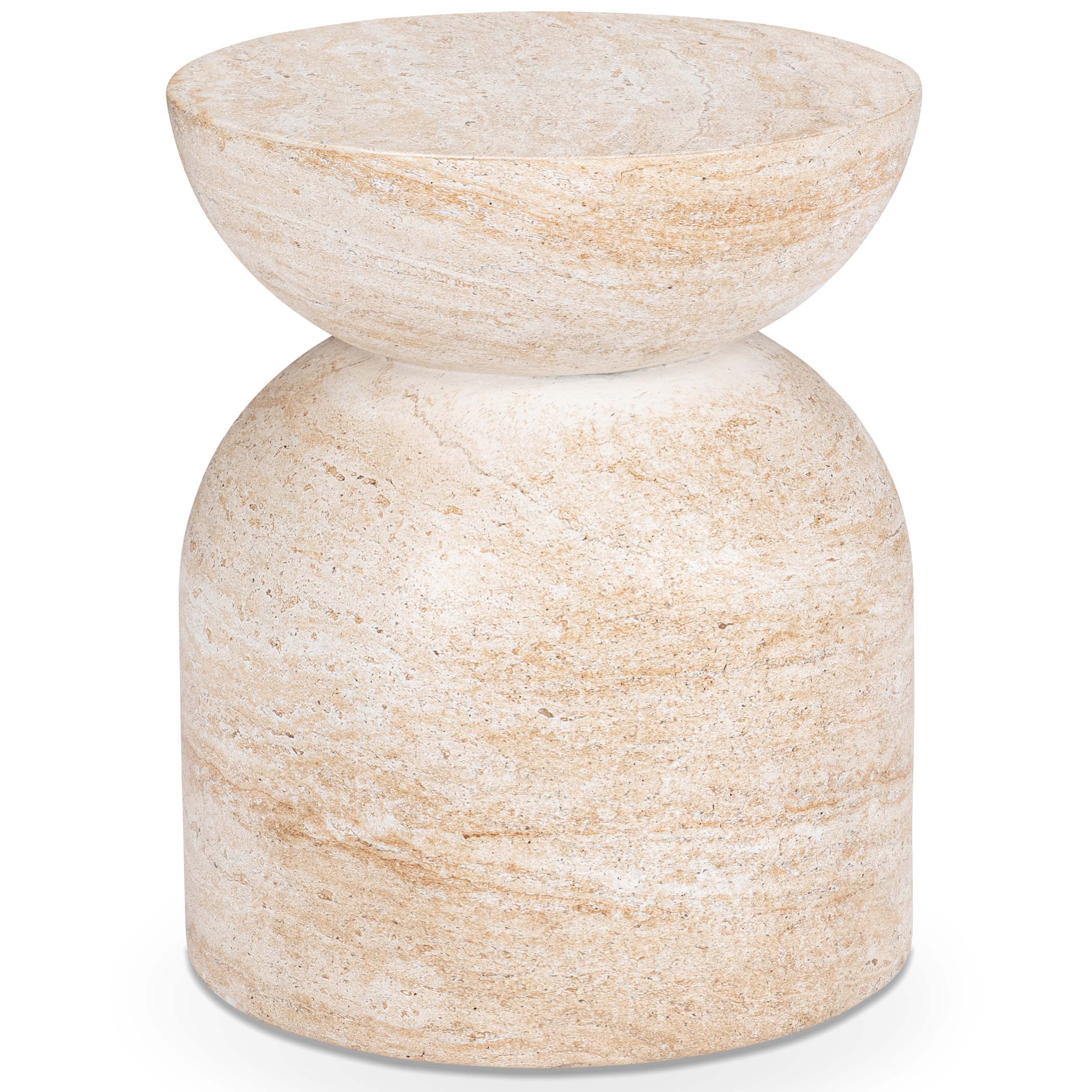 Ridgewood Outdoor Stool, Beige - Image 3