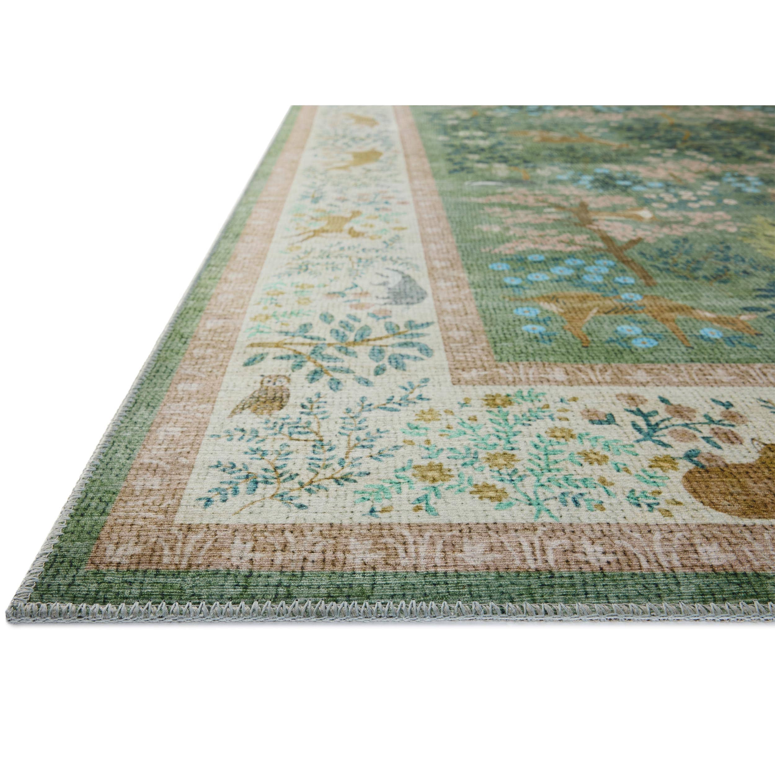 Rifle Paper Co. x Loloi Rug Canopy CNP-02, Sage/Blush - Image 2