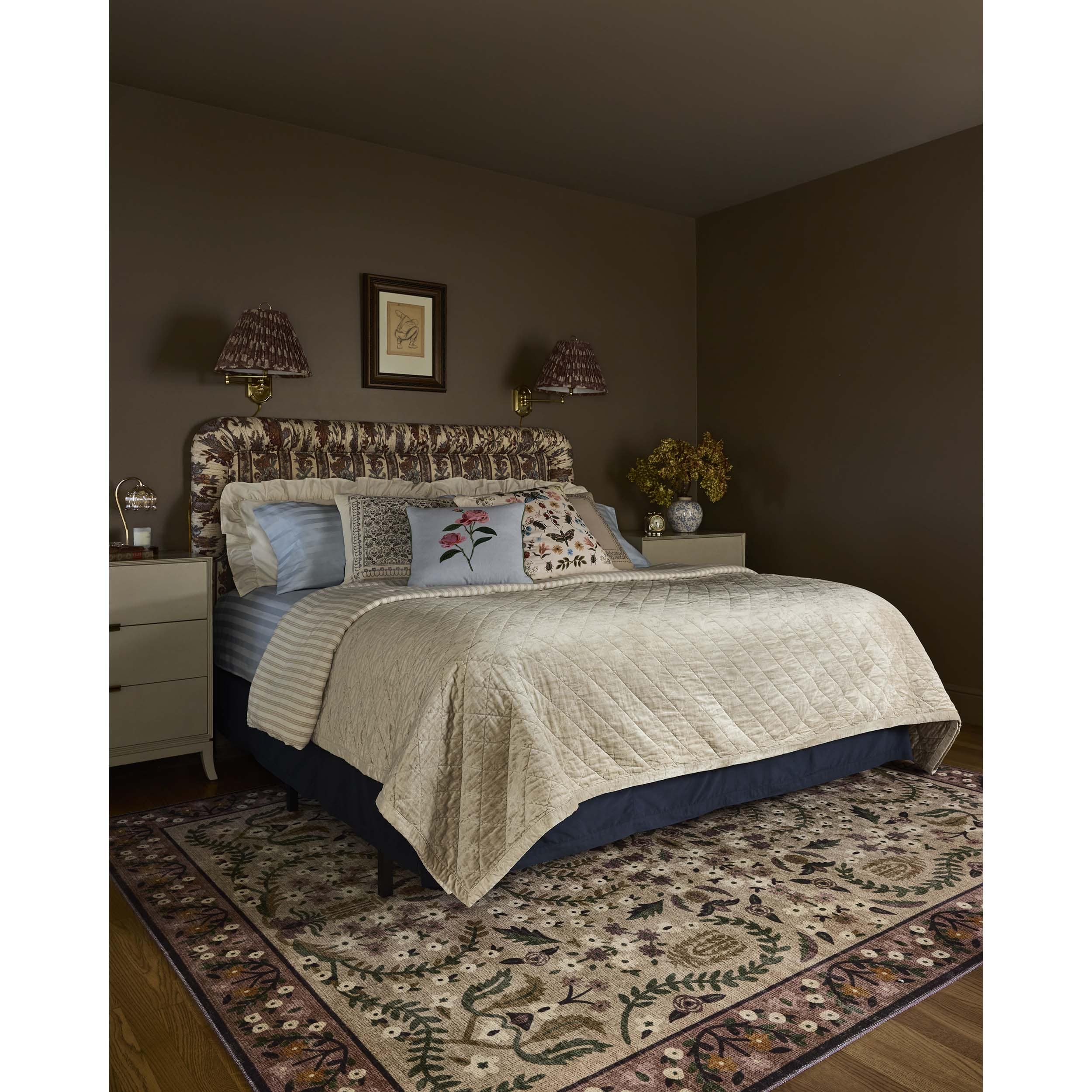 Rifle Paper Co. x Loloi Rug Canopy CNP-03, Aubergine - Image 7
