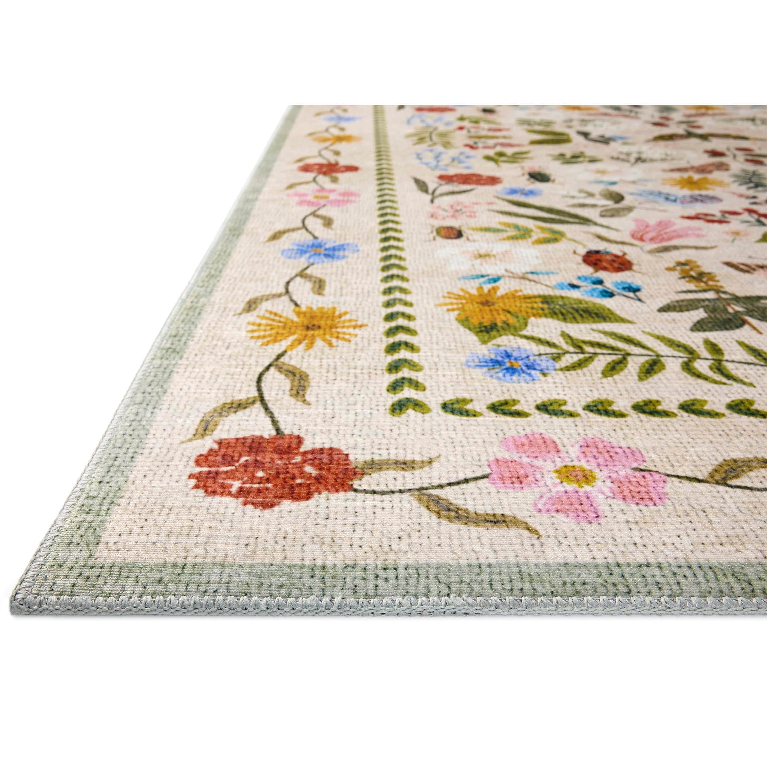 Rifle Paper Co. x Loloi Rug Canopy CNP-04, Cream - Image 2