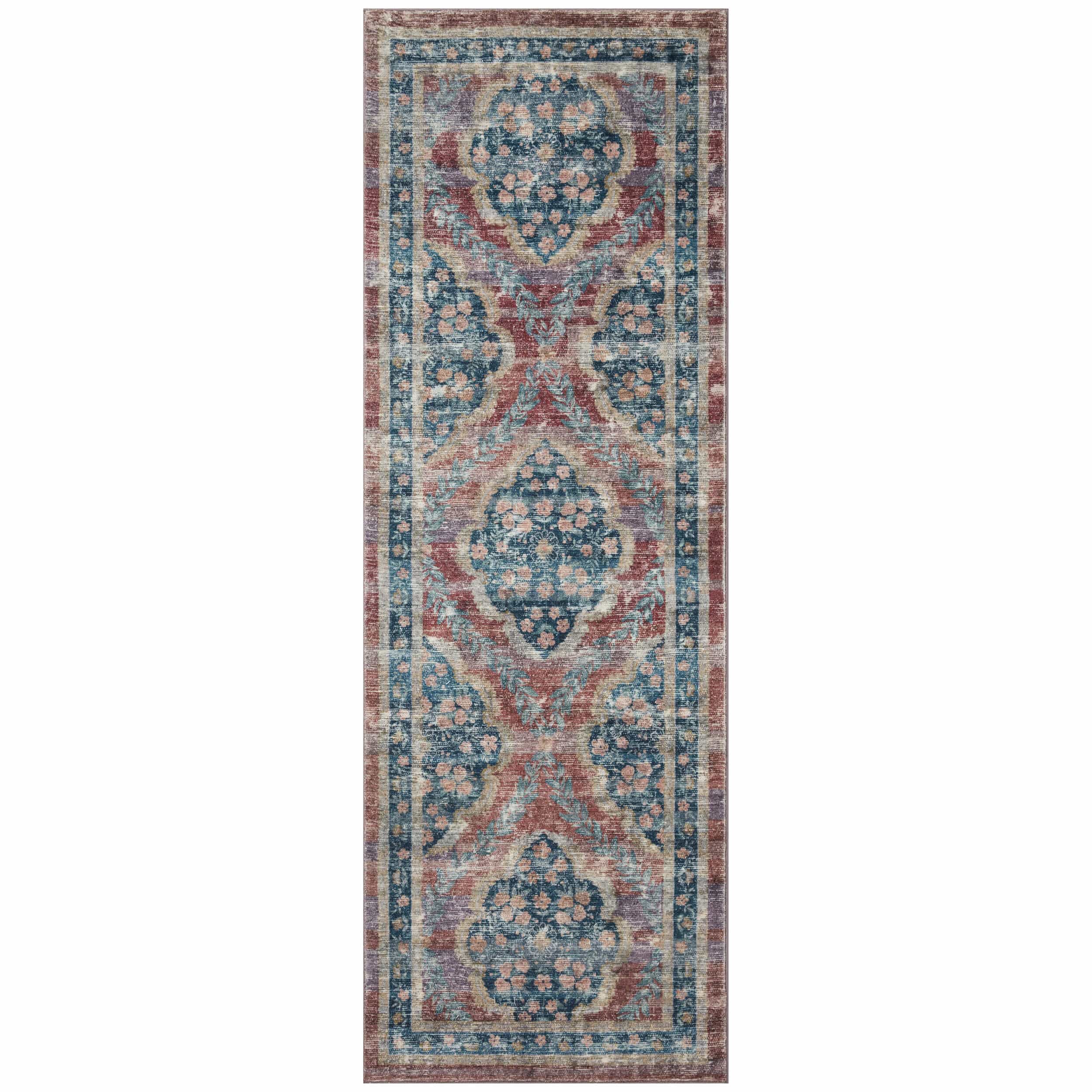 Rifle Paper Co. x Loloi Rug Courtyard COU-02, Chateau Red - Image 2