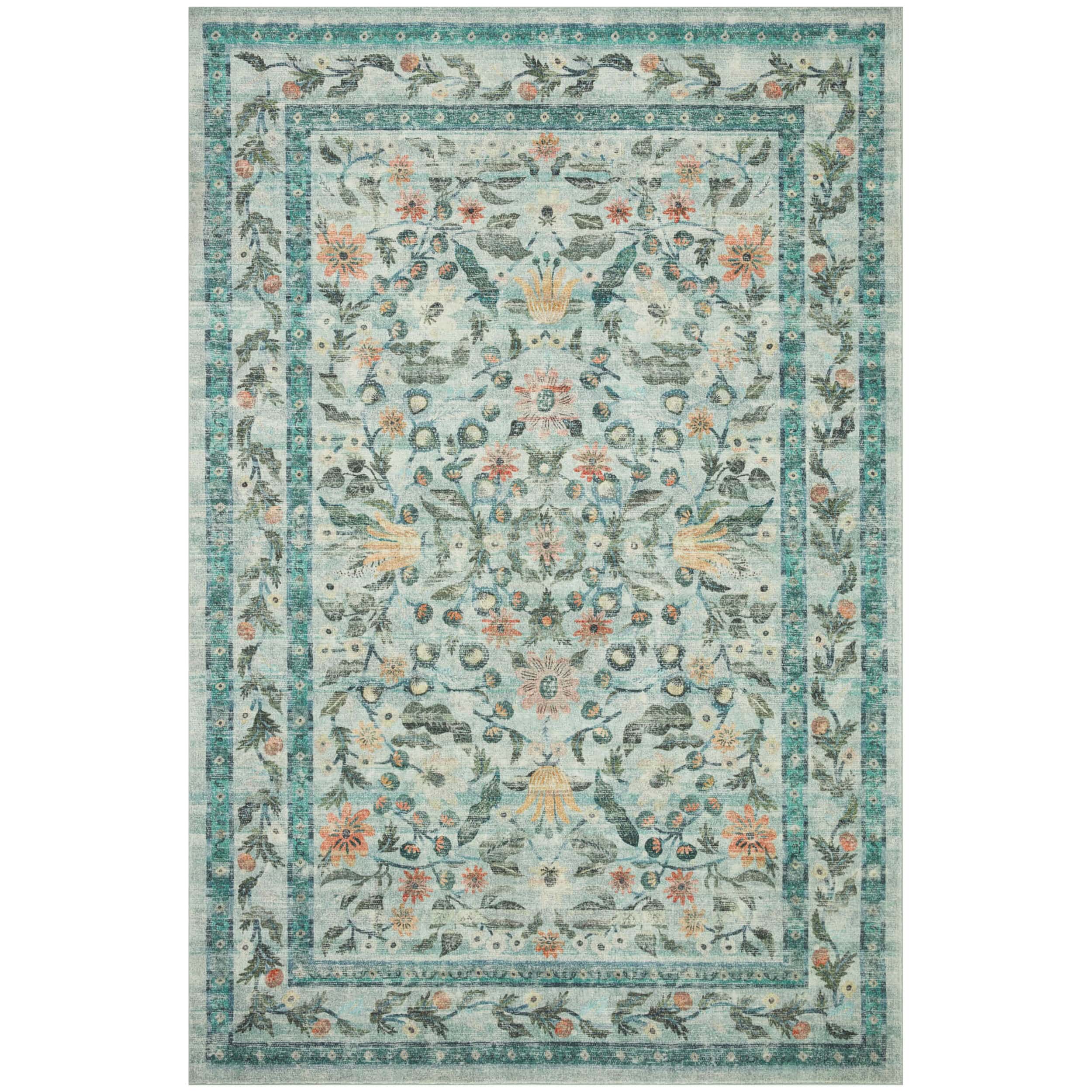 Rifle Paper Co. x Loloi Rug Courtyard COU-03, Eve Sage