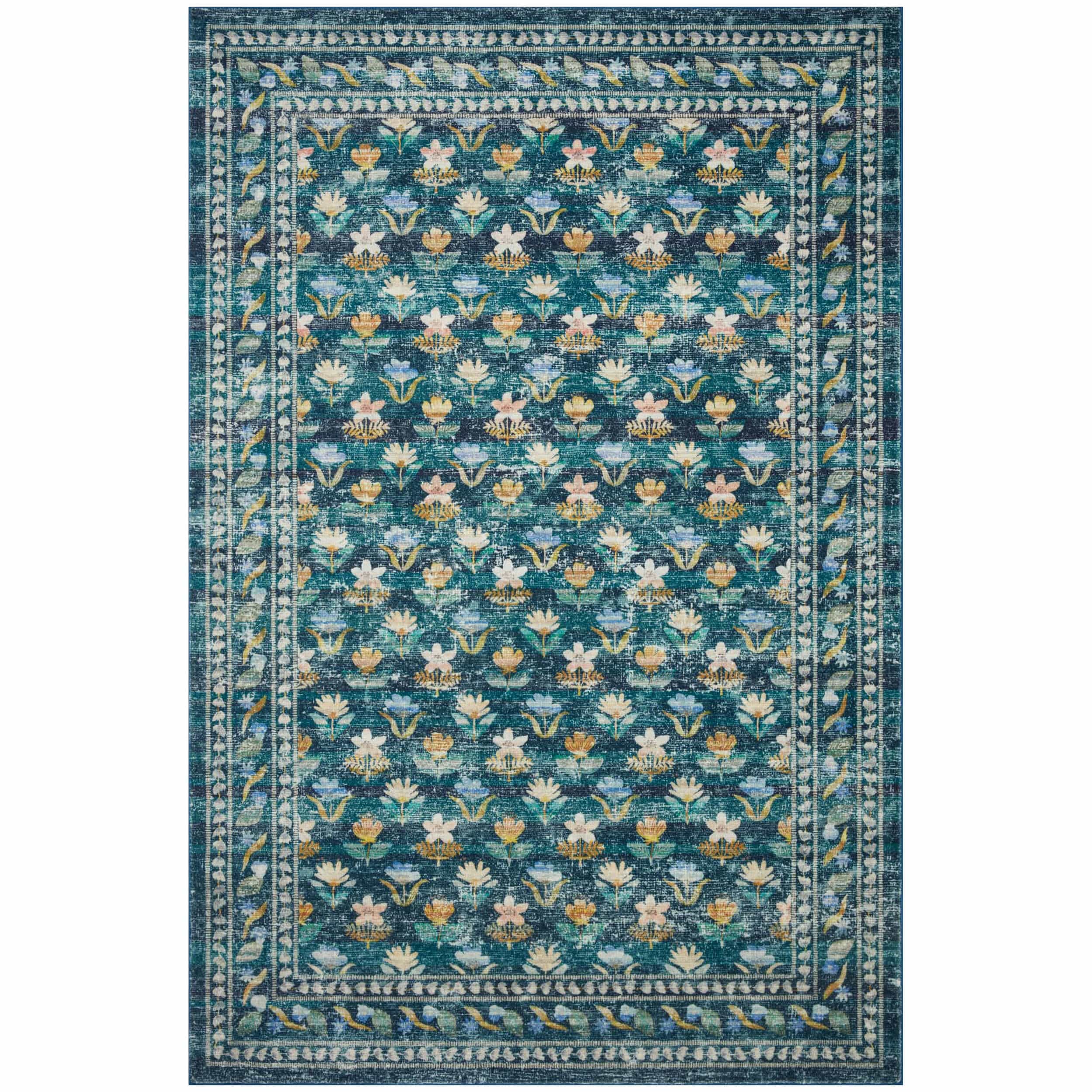 Rifle Paper Co. x Loloi Rug Courtyard COU-05, Hadley Emerald