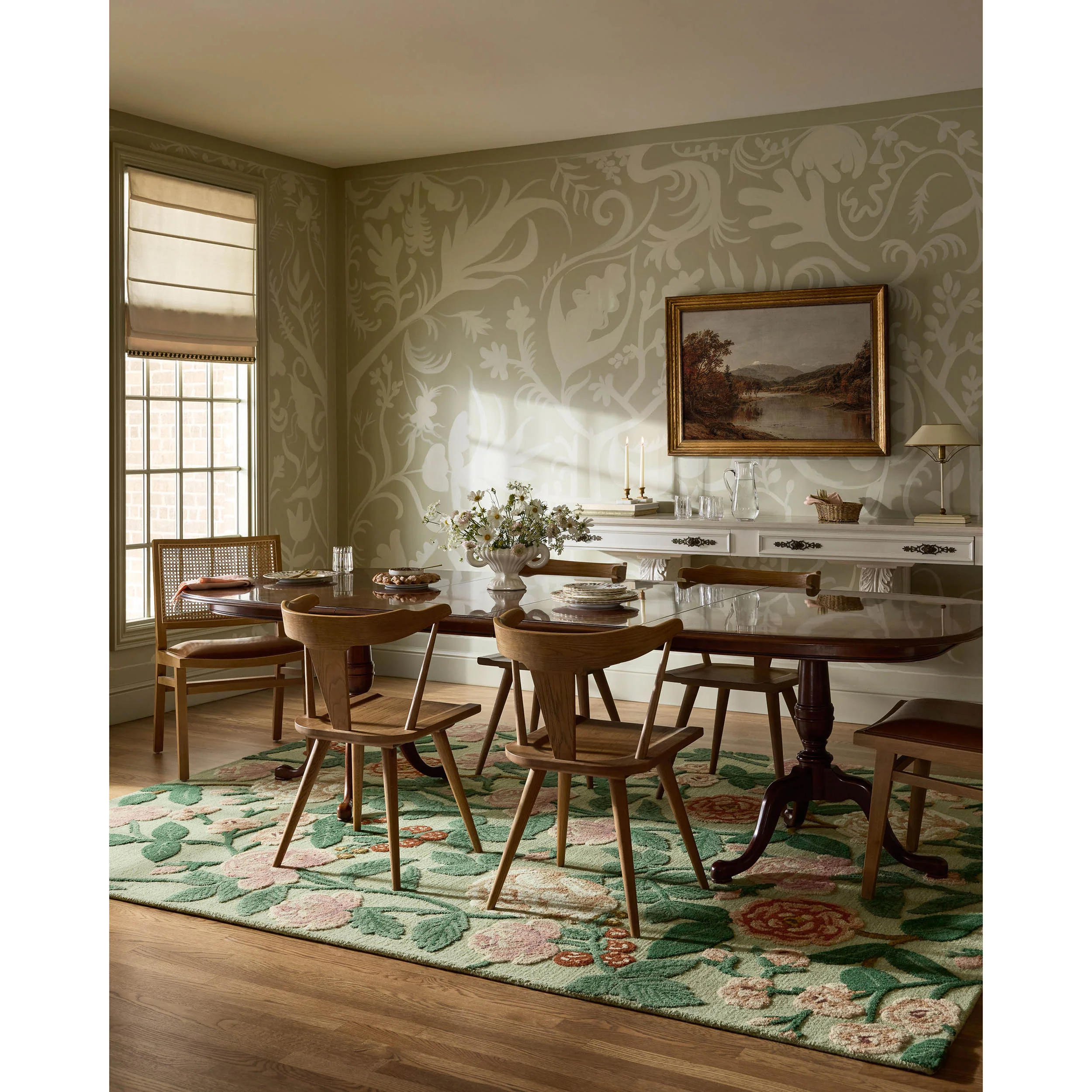 Rifle Paper Co. x Loloi Rug Highgrove HIG-02, Mint - Image 7