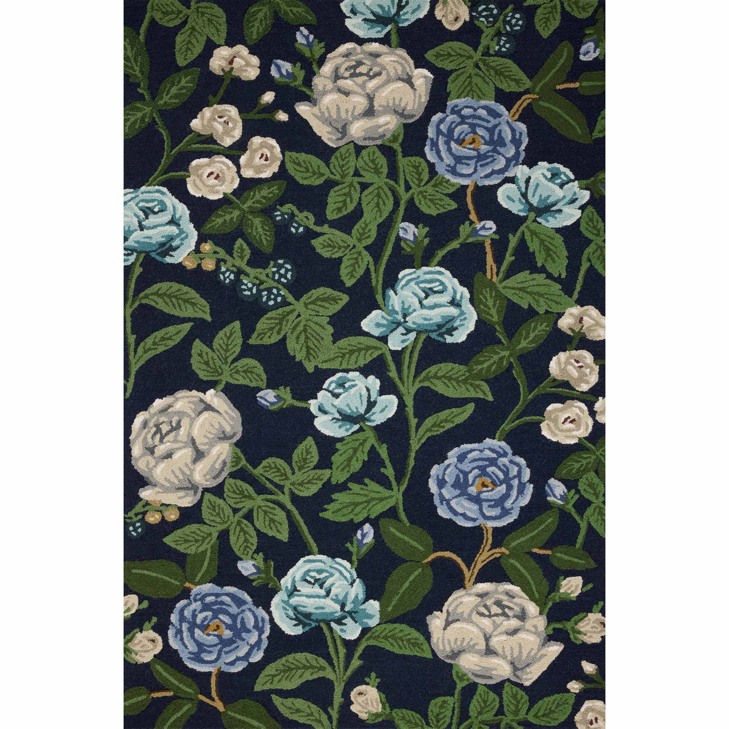 Rifle Paper Co. x Loloi Rug Highgrove HIG-02, Navy