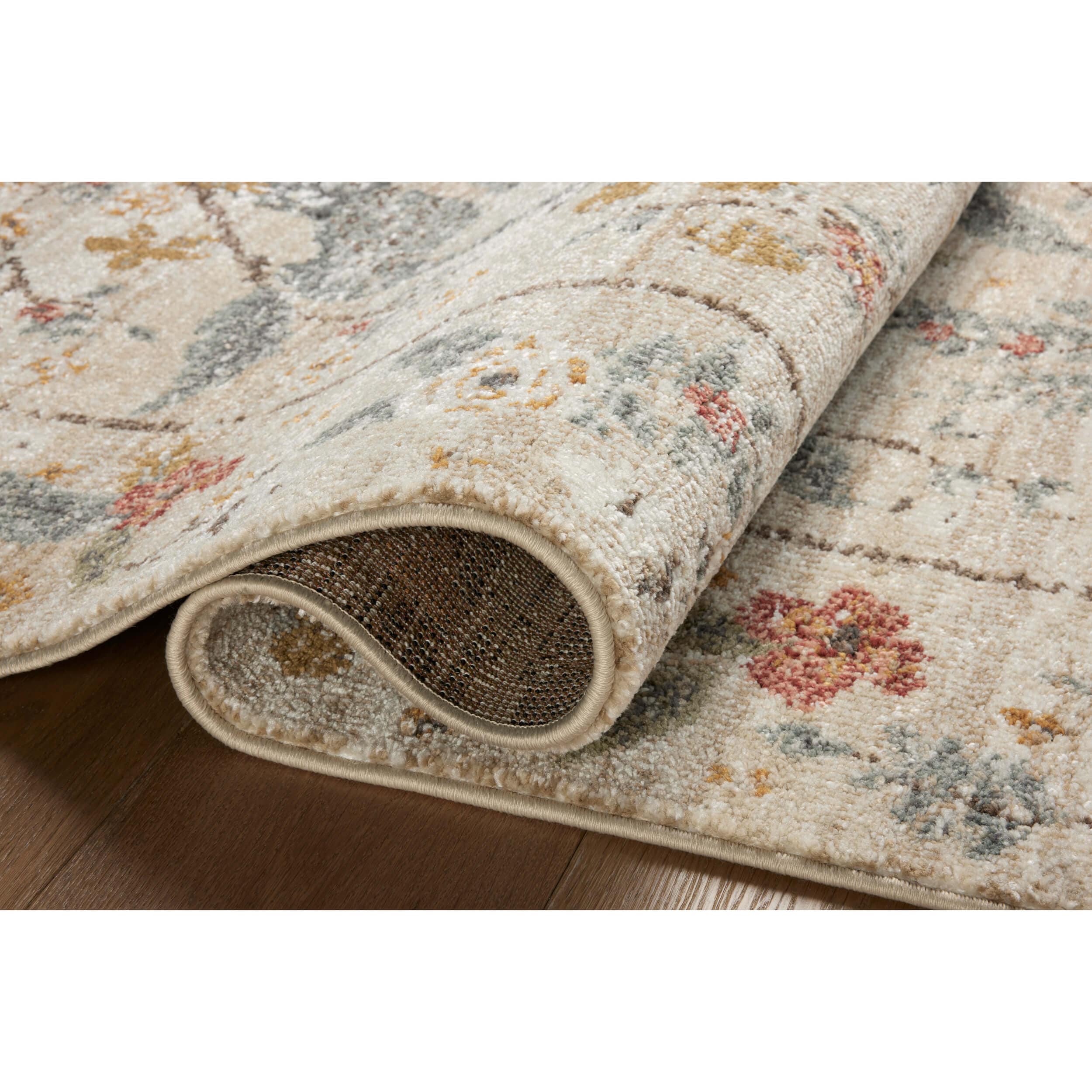 Rifle Paper Co. x Loloi Rug Laurel LAU-05, Peacock Garden Cream - Image 4