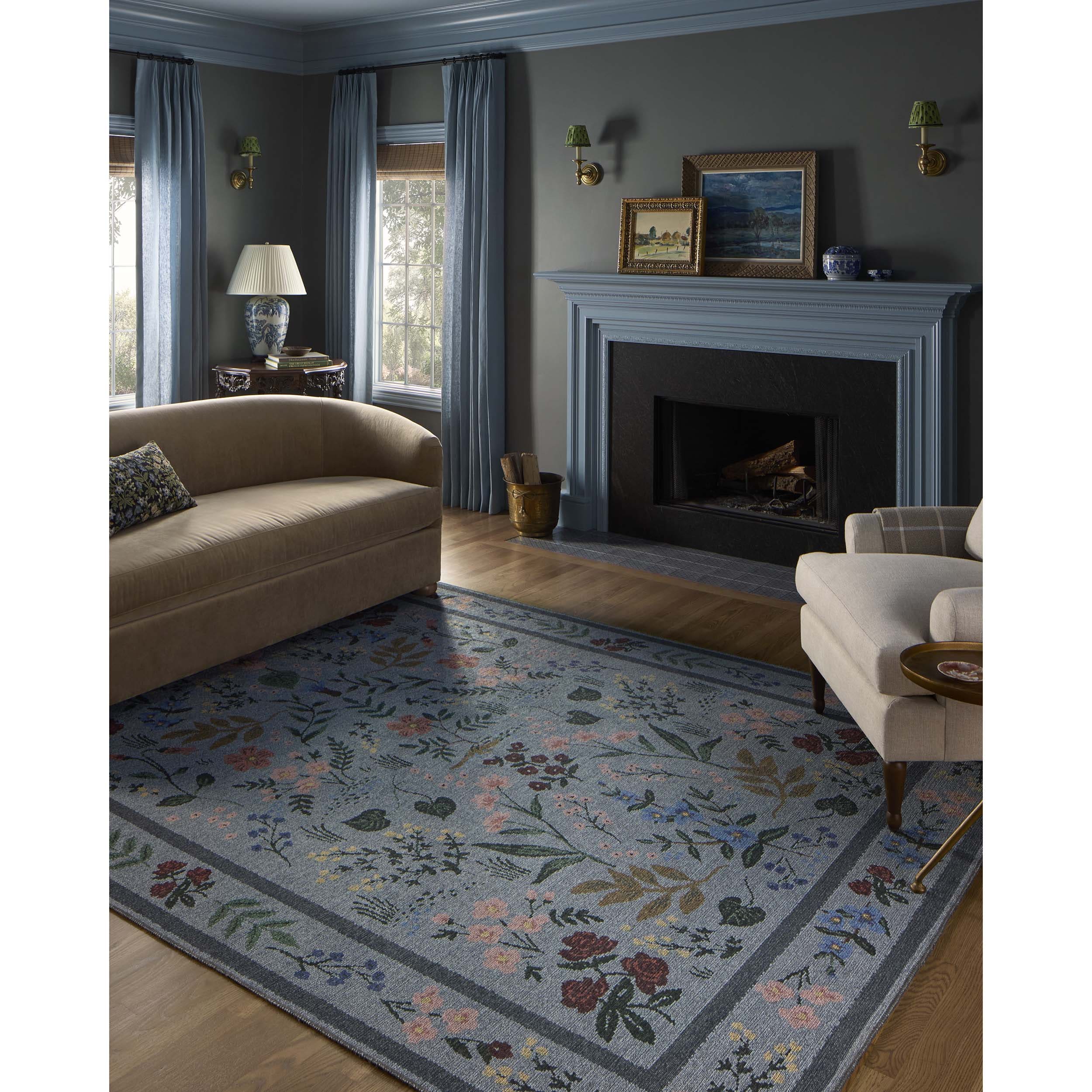 Rifle Paper Co. x Loloi Rug Wildwood, Blue - Image 6