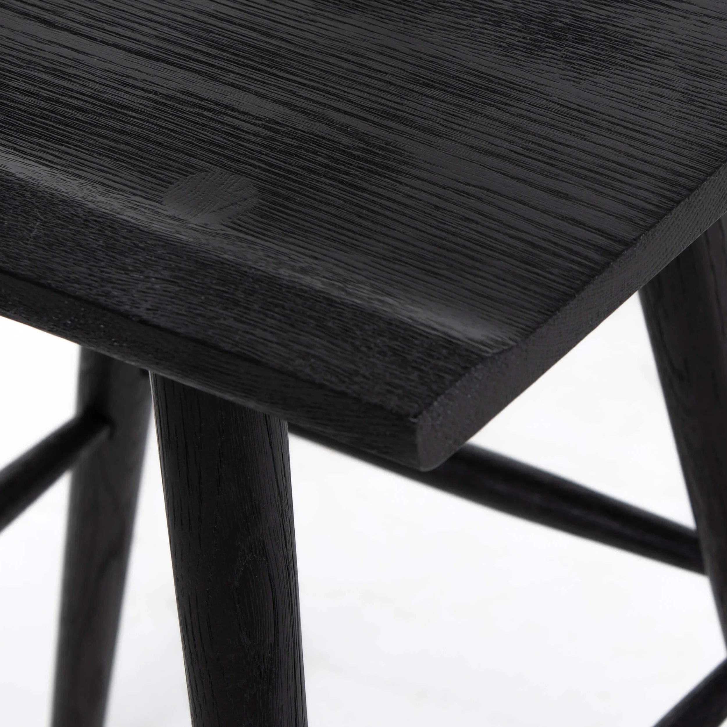 Ripley Bar & Counter Stool, Black Oak by Four Hands - Image 6