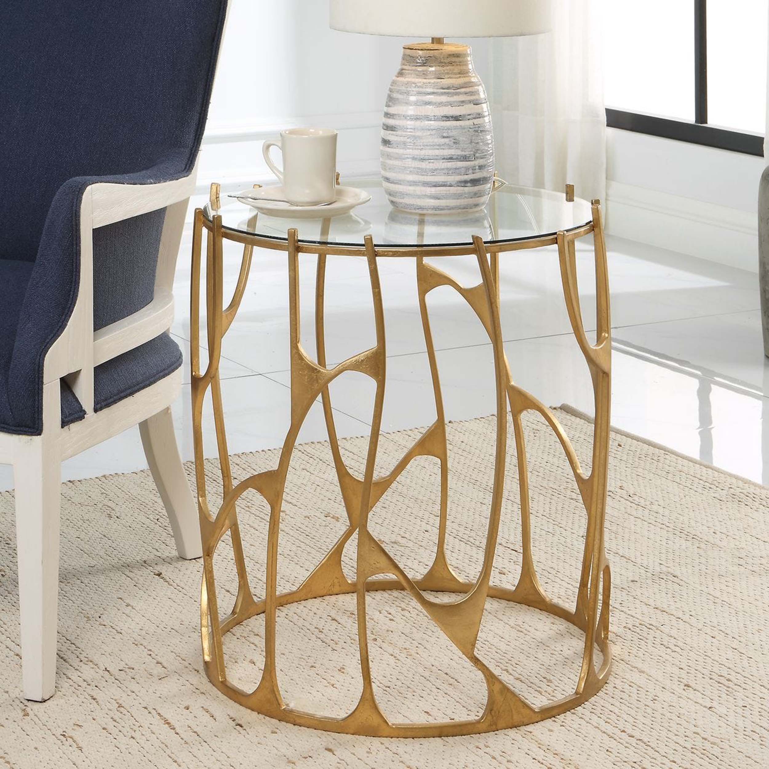 Ritual Side Table, Aged Gold - Image 4