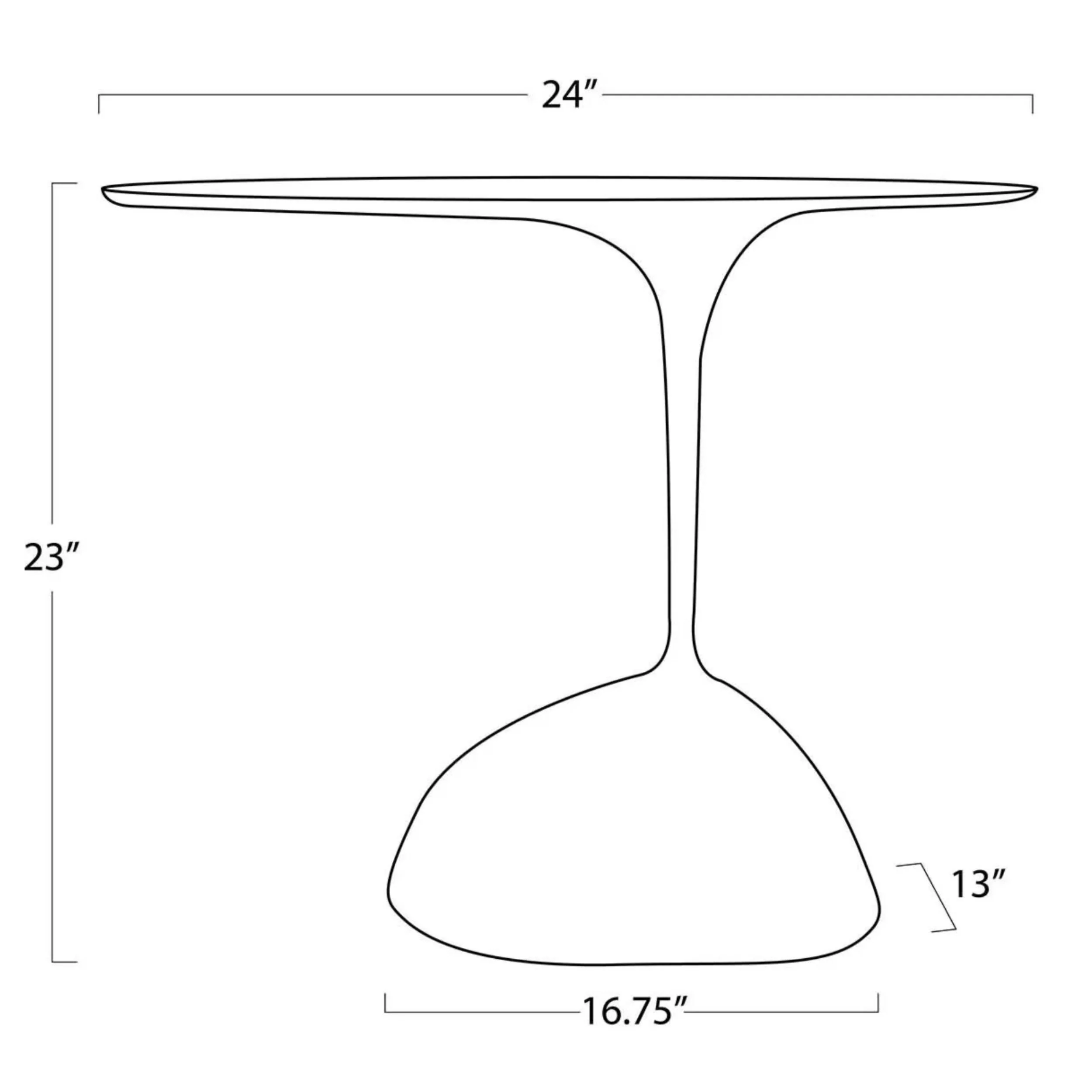 Rizzo Side Table, Brass - Image 4