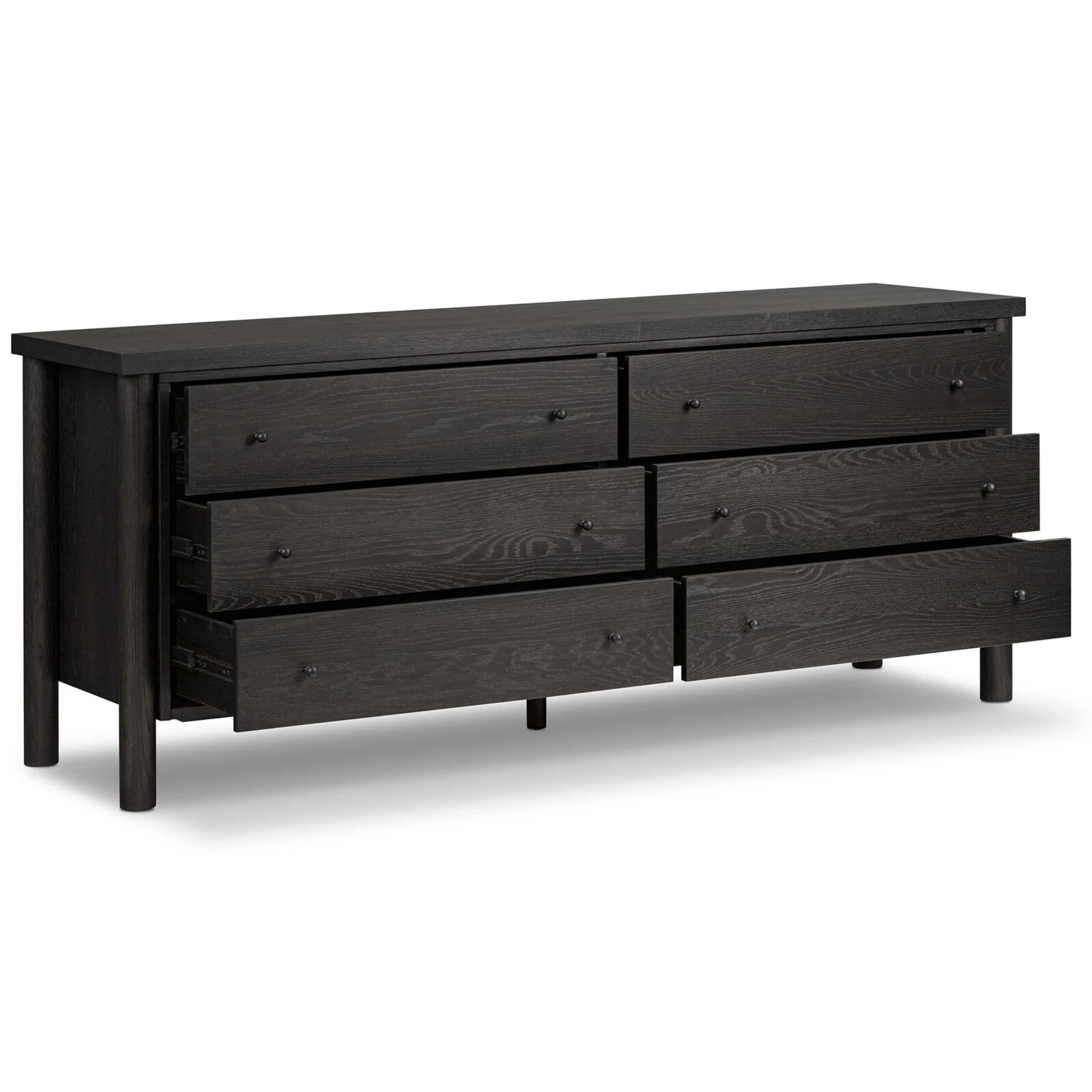 Roark 6 Drawer Dresser, Ebony by Four Hands - Image 2