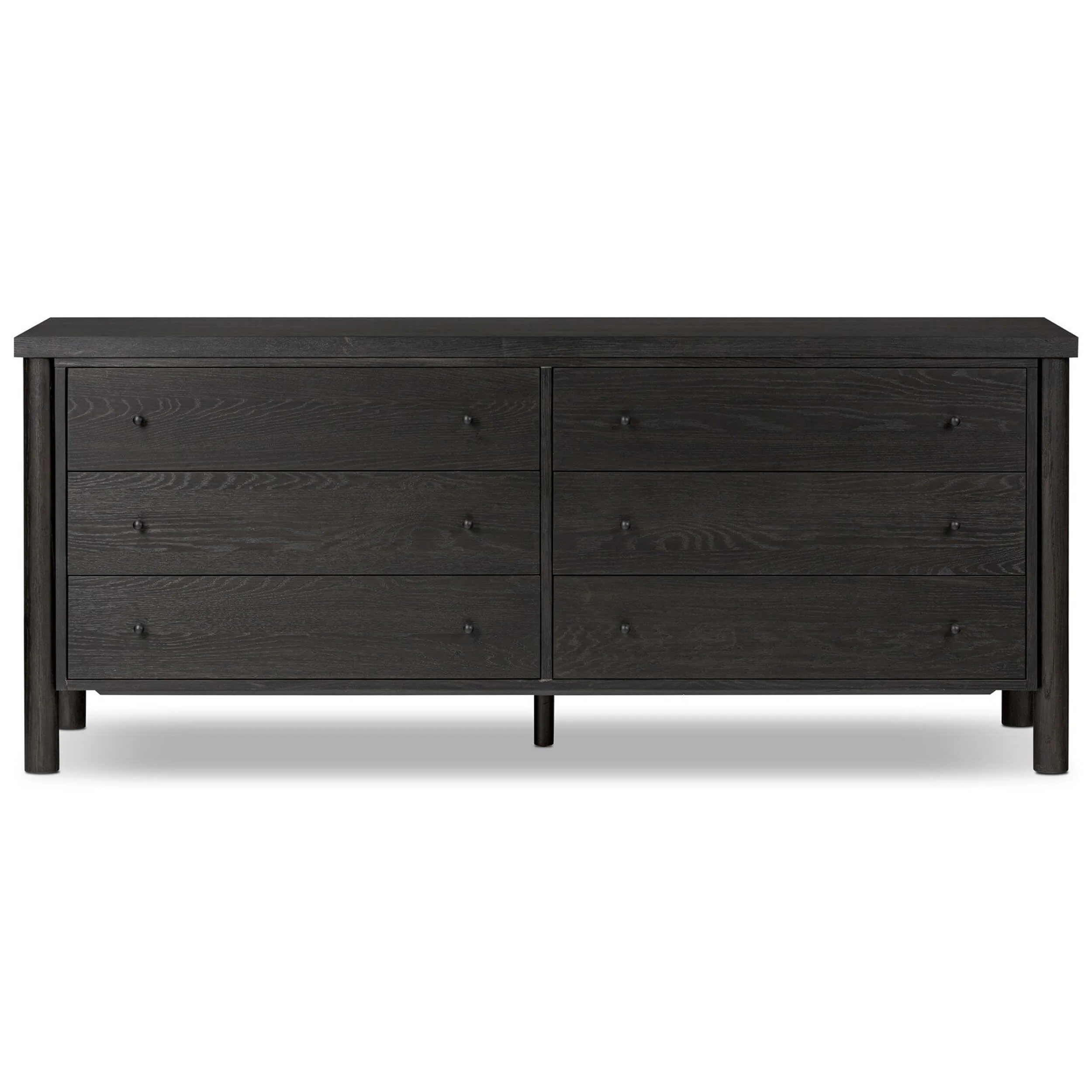 Roark 6 Drawer Dresser, Ebony by Four Hands - Image 3