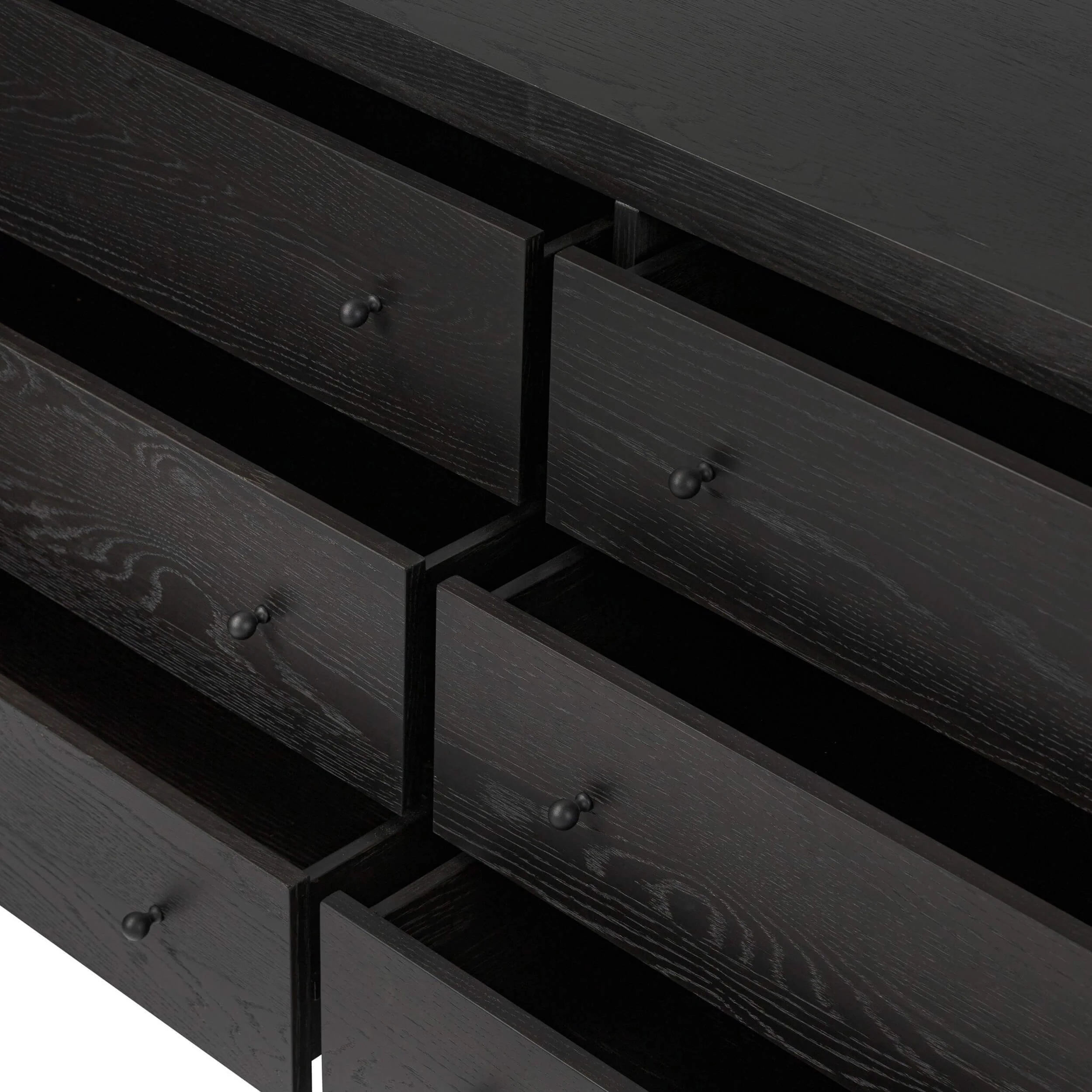 Roark 6 Drawer Dresser, Ebony by Four Hands - Image 6