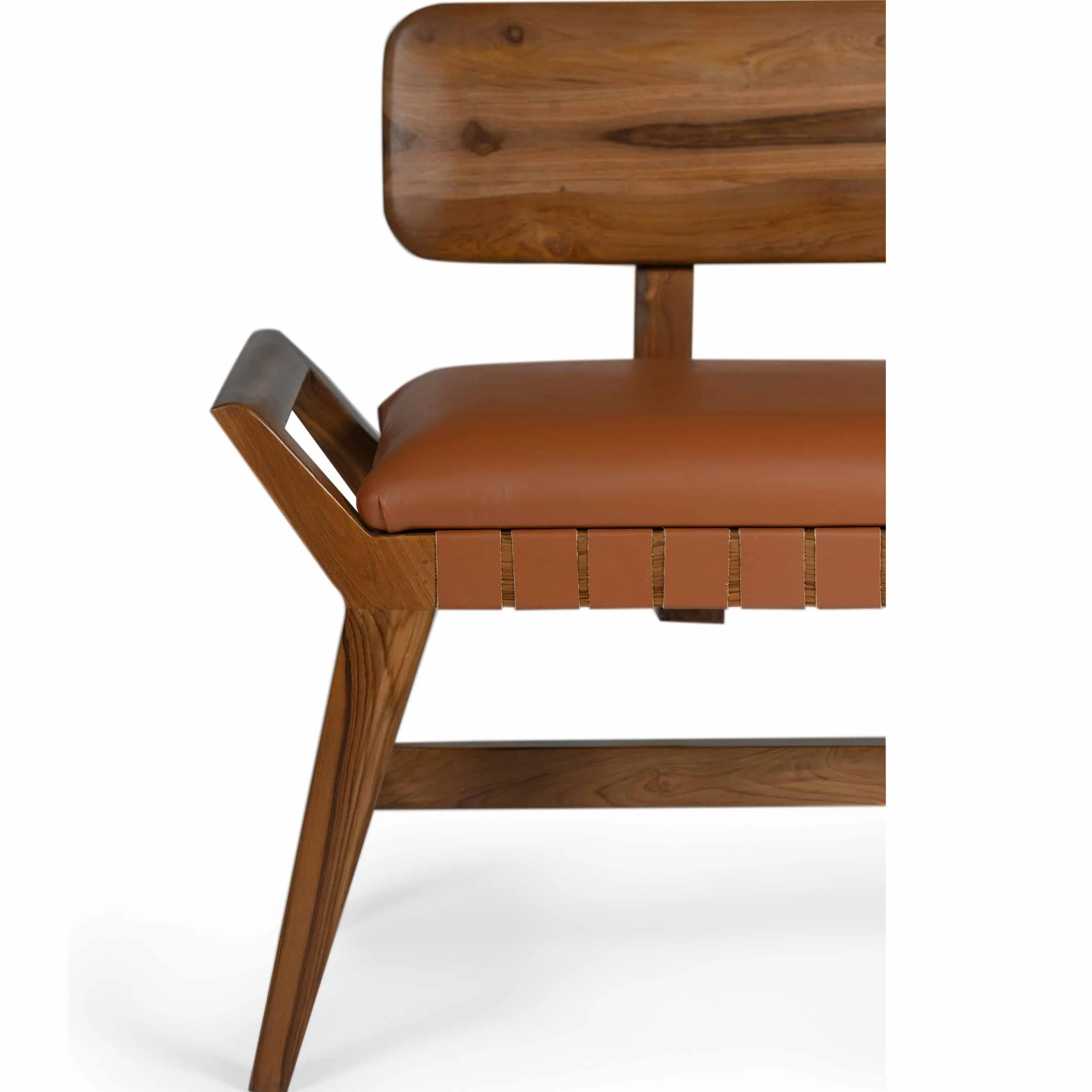 Robertson Leather Bench, Porto Natural - Image 4