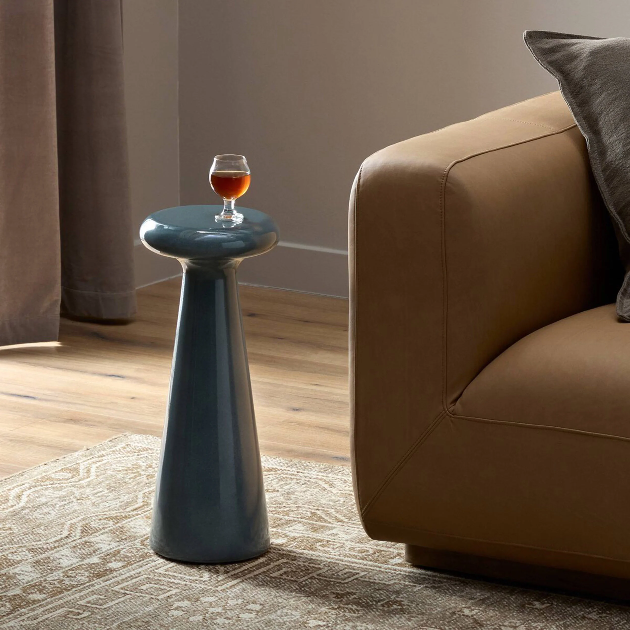 Rochel End Table, Smooth Slate by Four Hands - Image 6